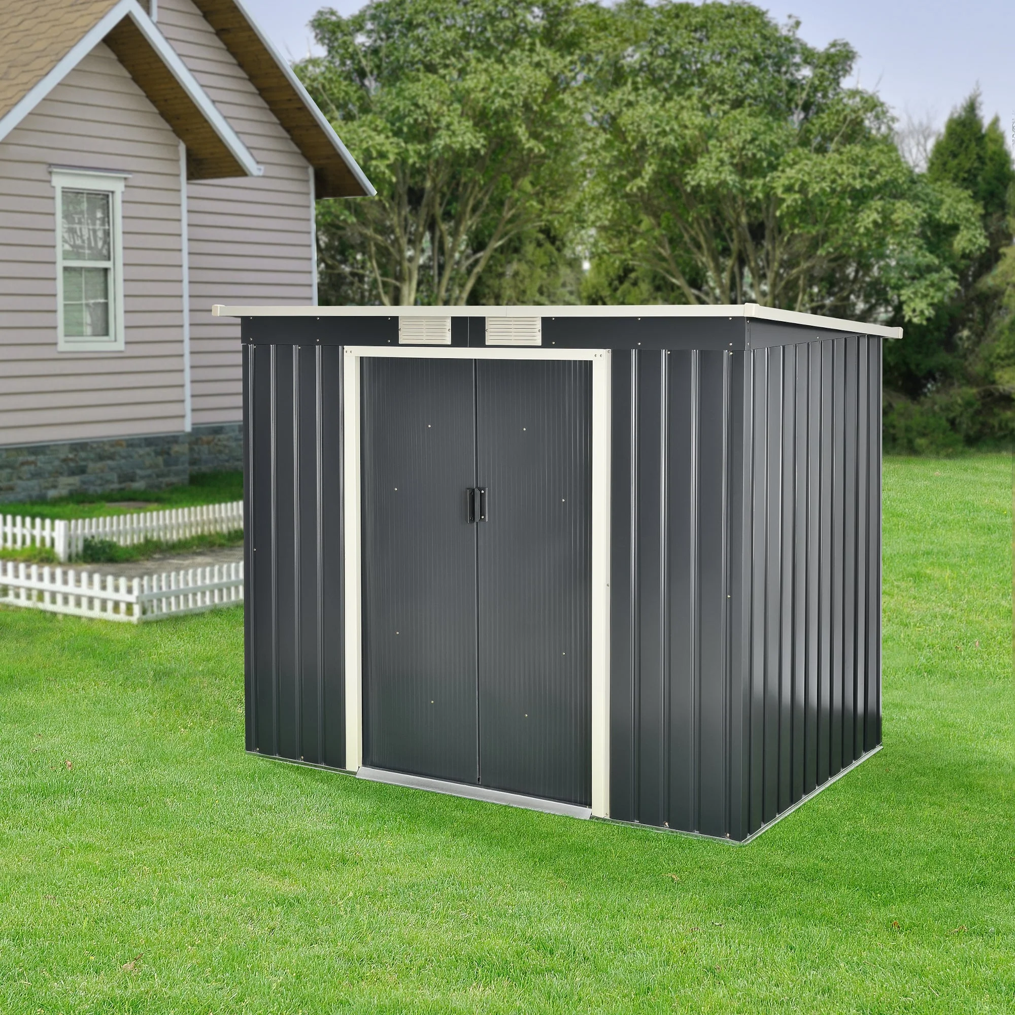 [en.casa] Tuinhuis tuinschuur met schuifdeur - 4 varianten - Image 9