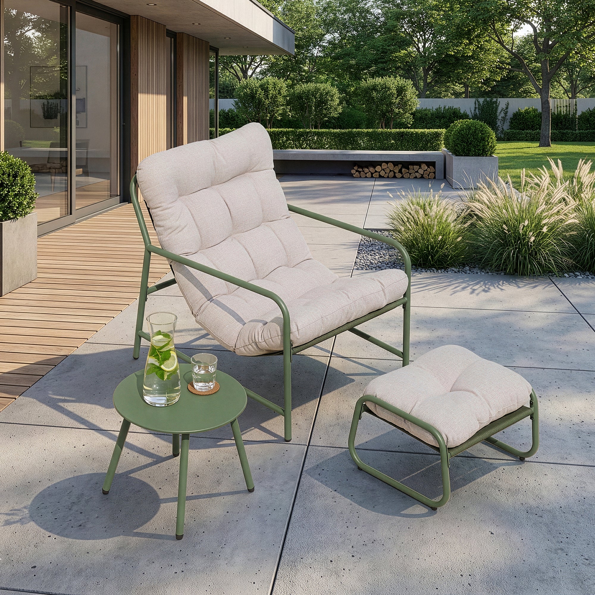 Tuinmeubelset Trerdfjoa 3-delig tuinset [en.casa] - Image 3