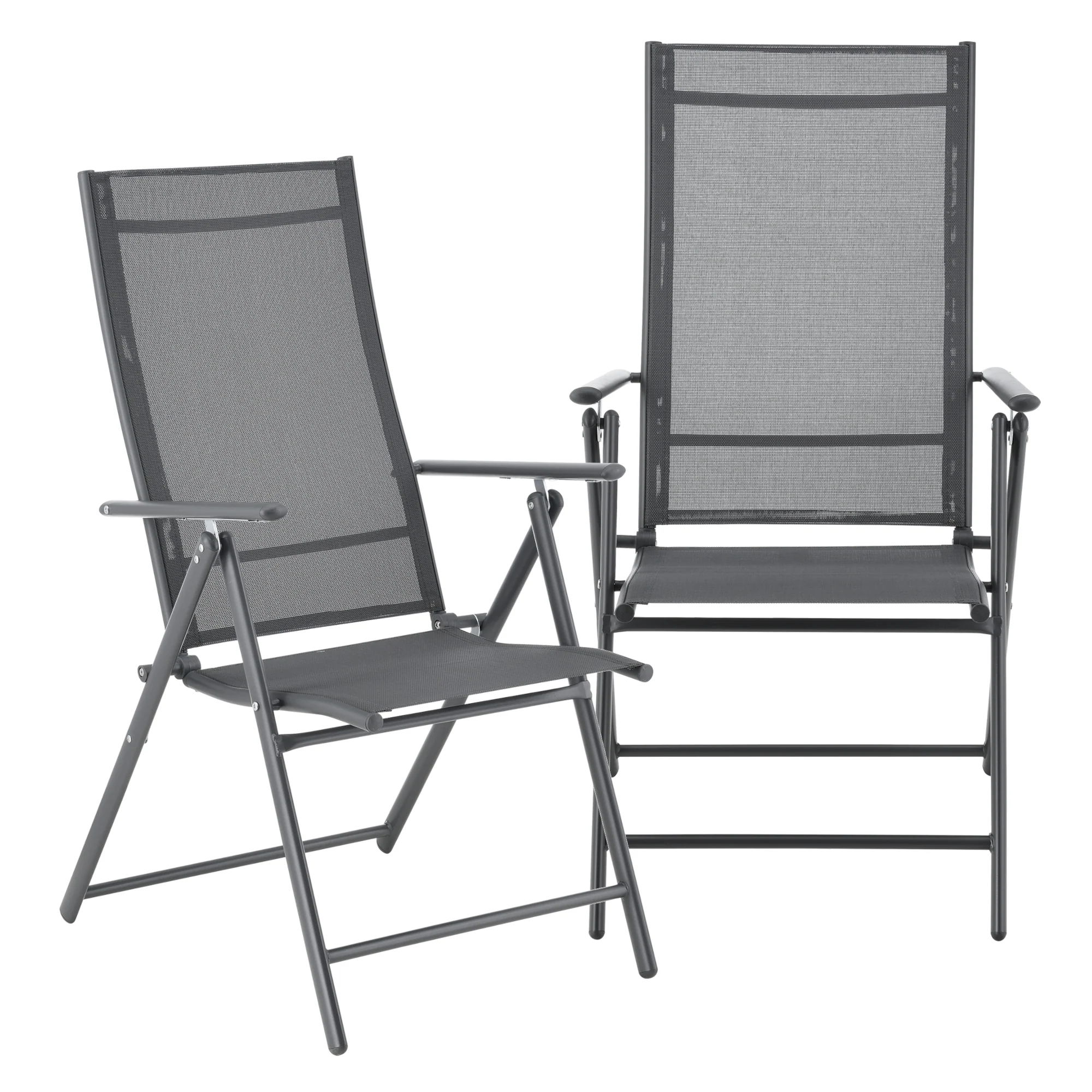 Tuinstoel Kalamata set van 2 opvouwbaar 105x57x68 cm [en.casa] - Image 2