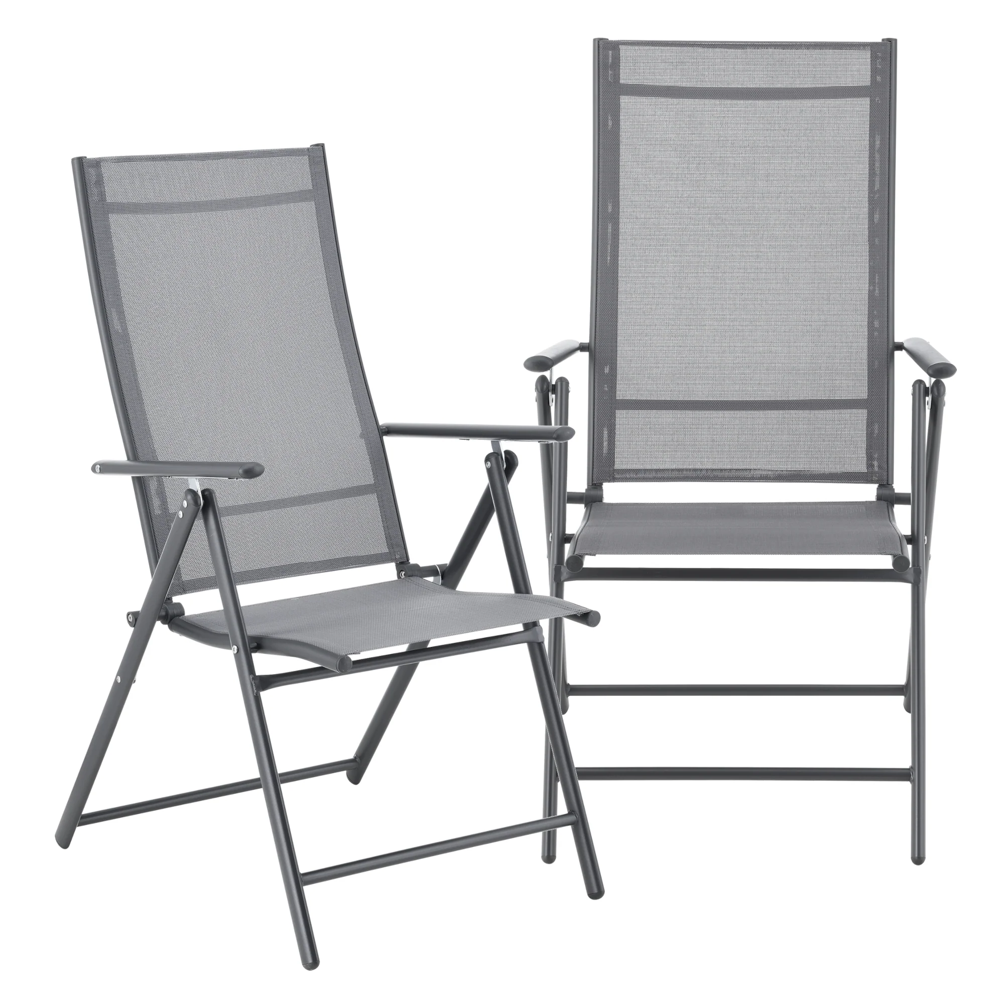 Tuinstoel Kalamata set van 2 opvouwbaar 105x57x68 cm [en.casa] - Image 3