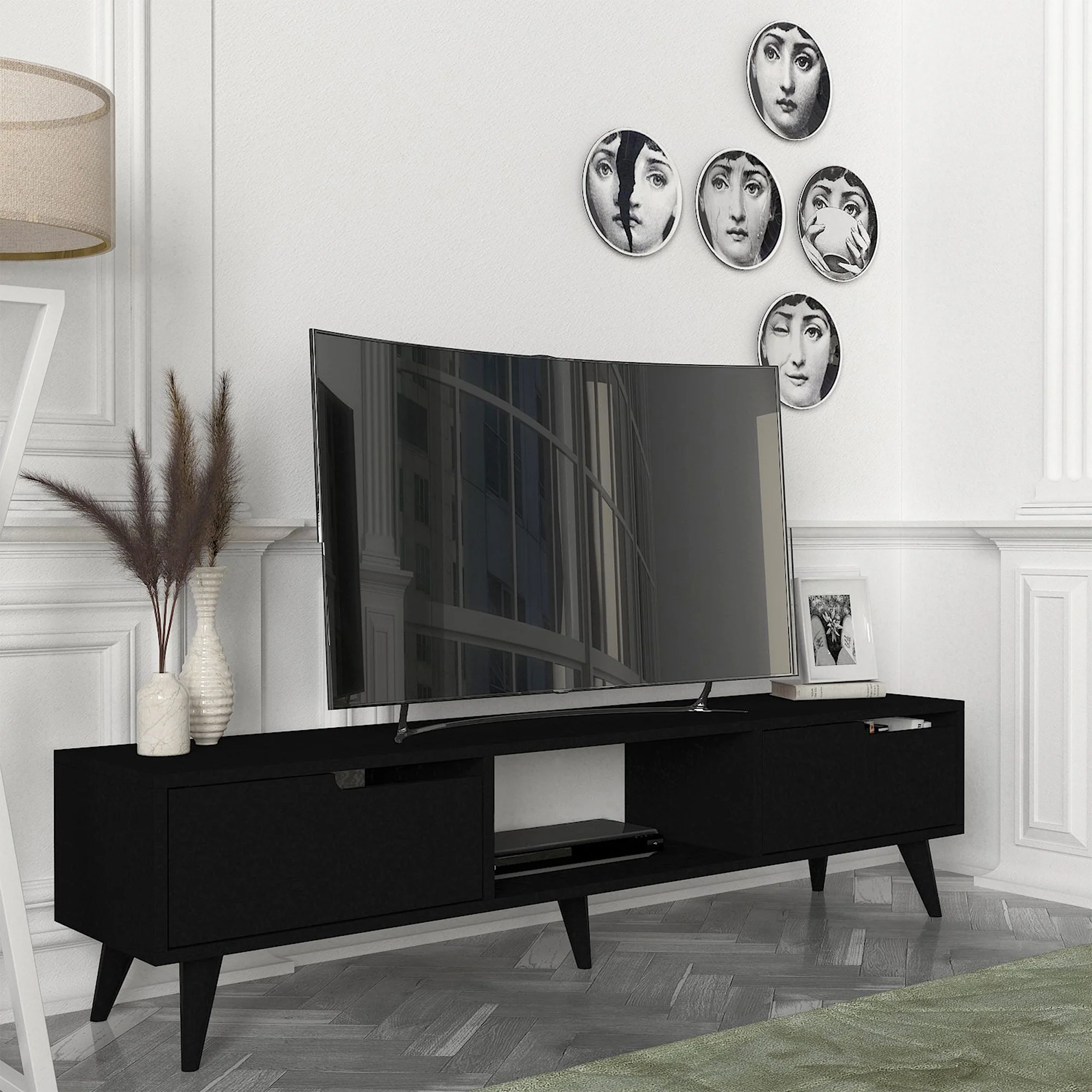 Tv-meubel Kullila 160x35x40 cm [en.casa] - Image 2
