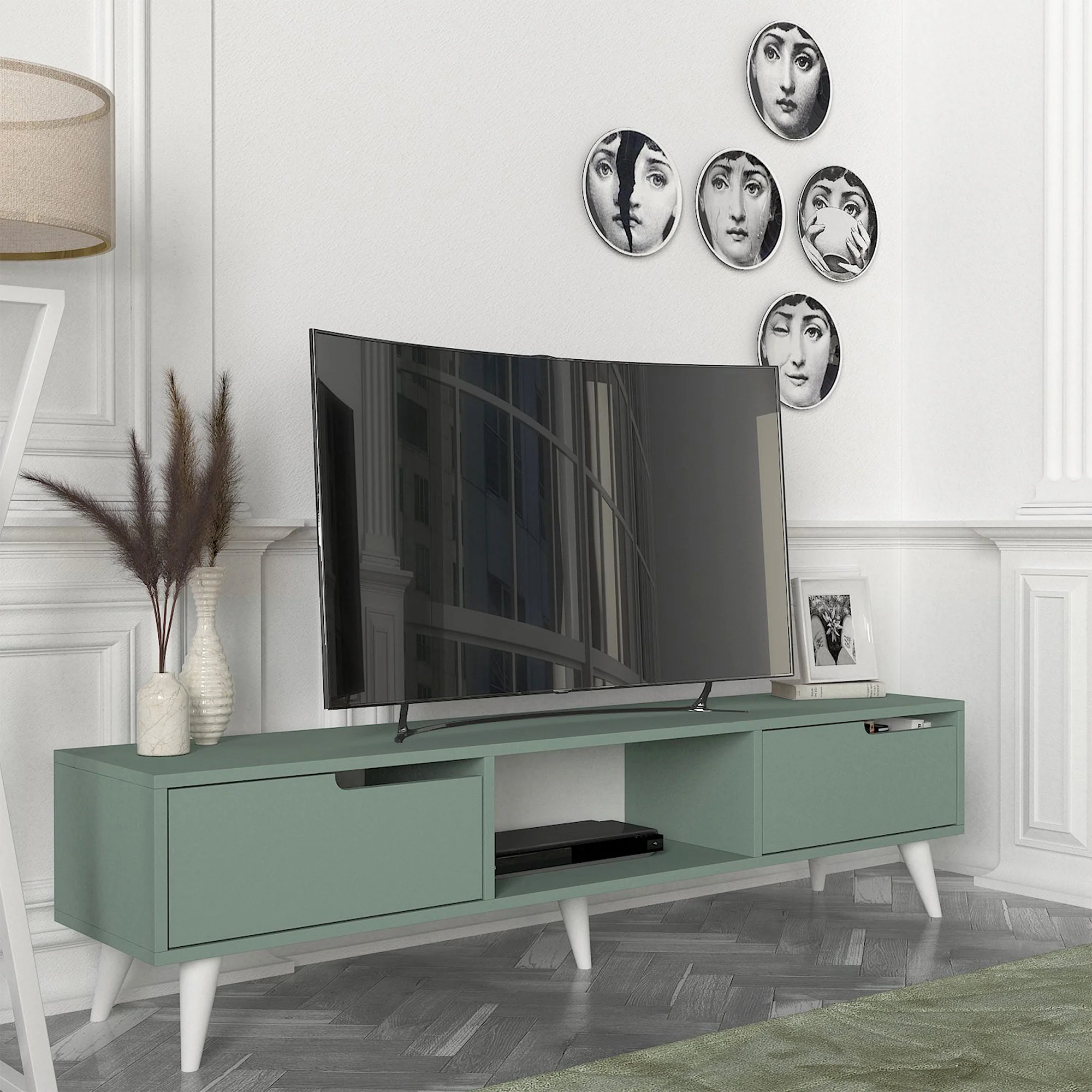 Tv-meubel Kullila 160x35x40 cm [en.casa] - Image 3