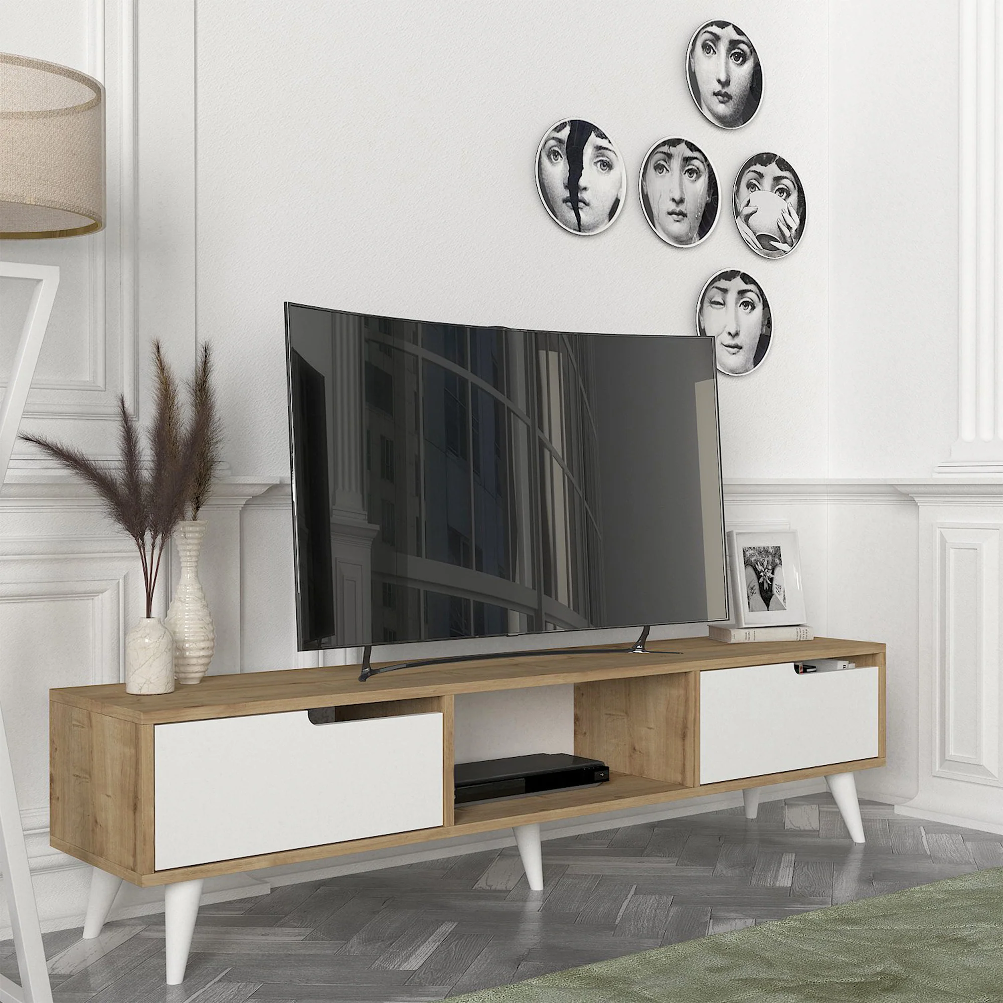 Tv-meubel Kullila 160x35x40 cm [en.casa] - Image 4