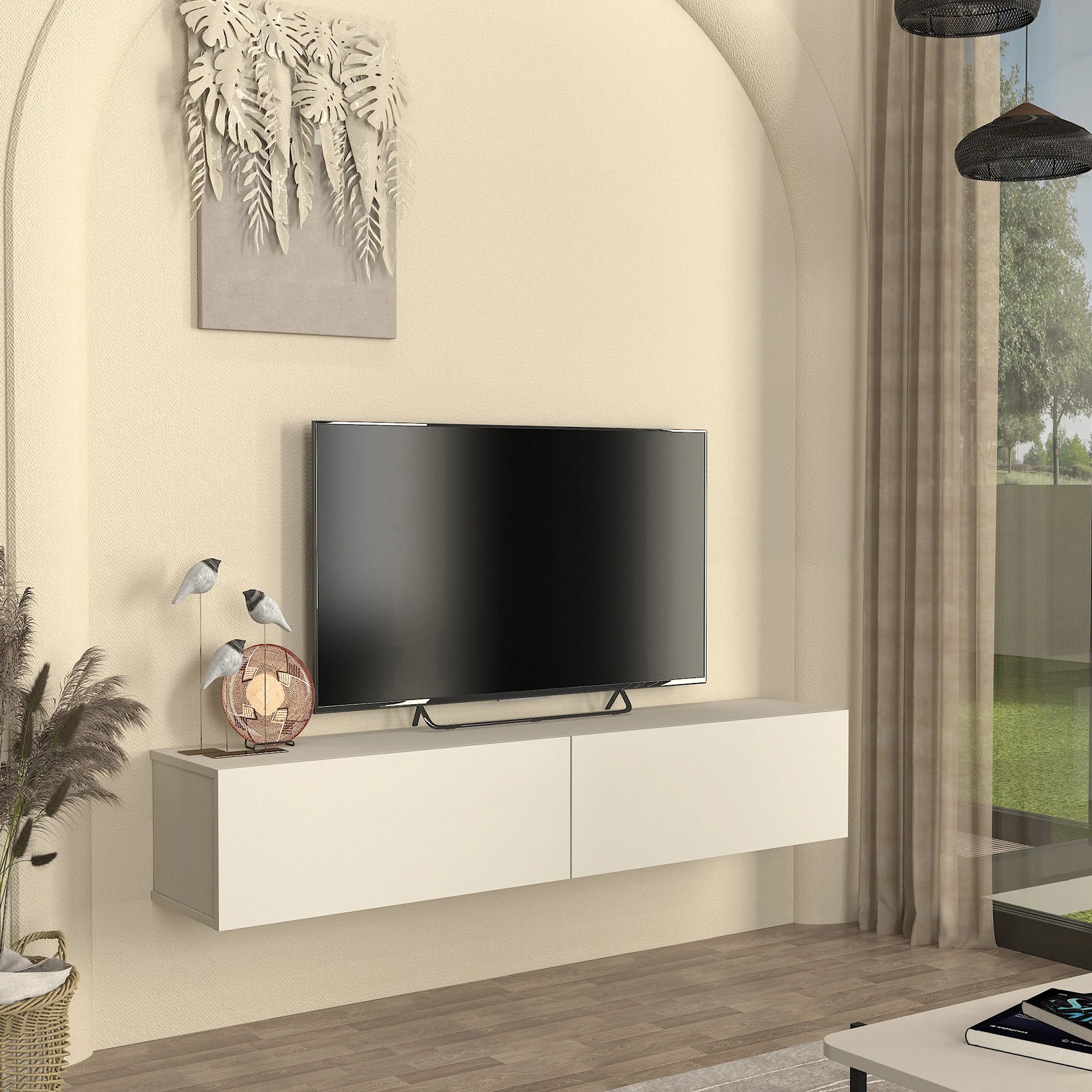 Tv-meubel Nolven zwevend [en.casa] - Image 4