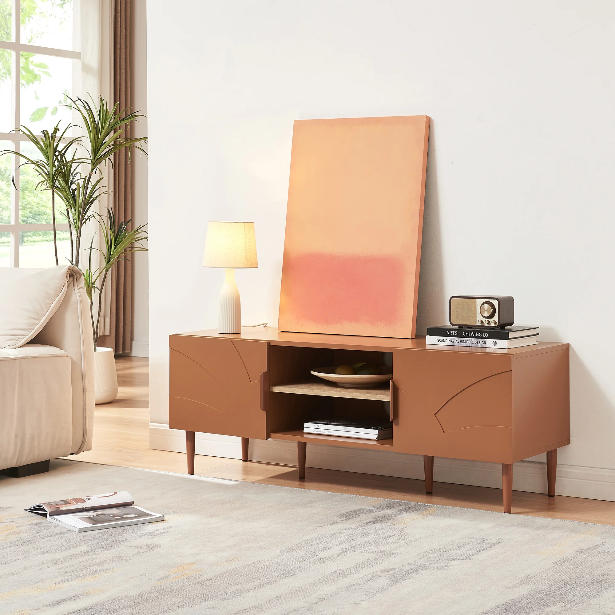 Tv-meubel Starvili 120x40x45 cm [en.casa] - Image 3