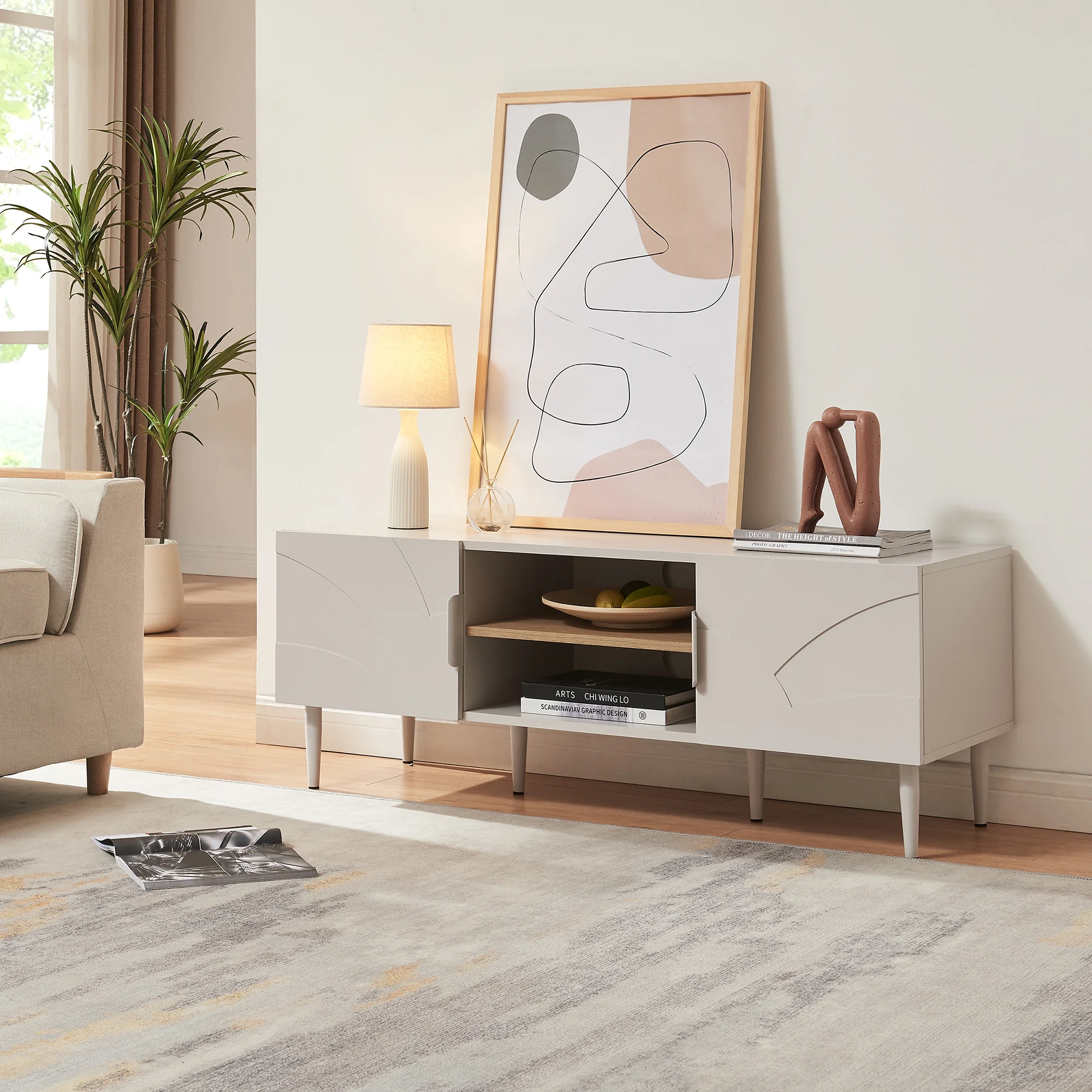 Tv-meubel Starvili 120x40x45 cm [en.casa] - Image 4