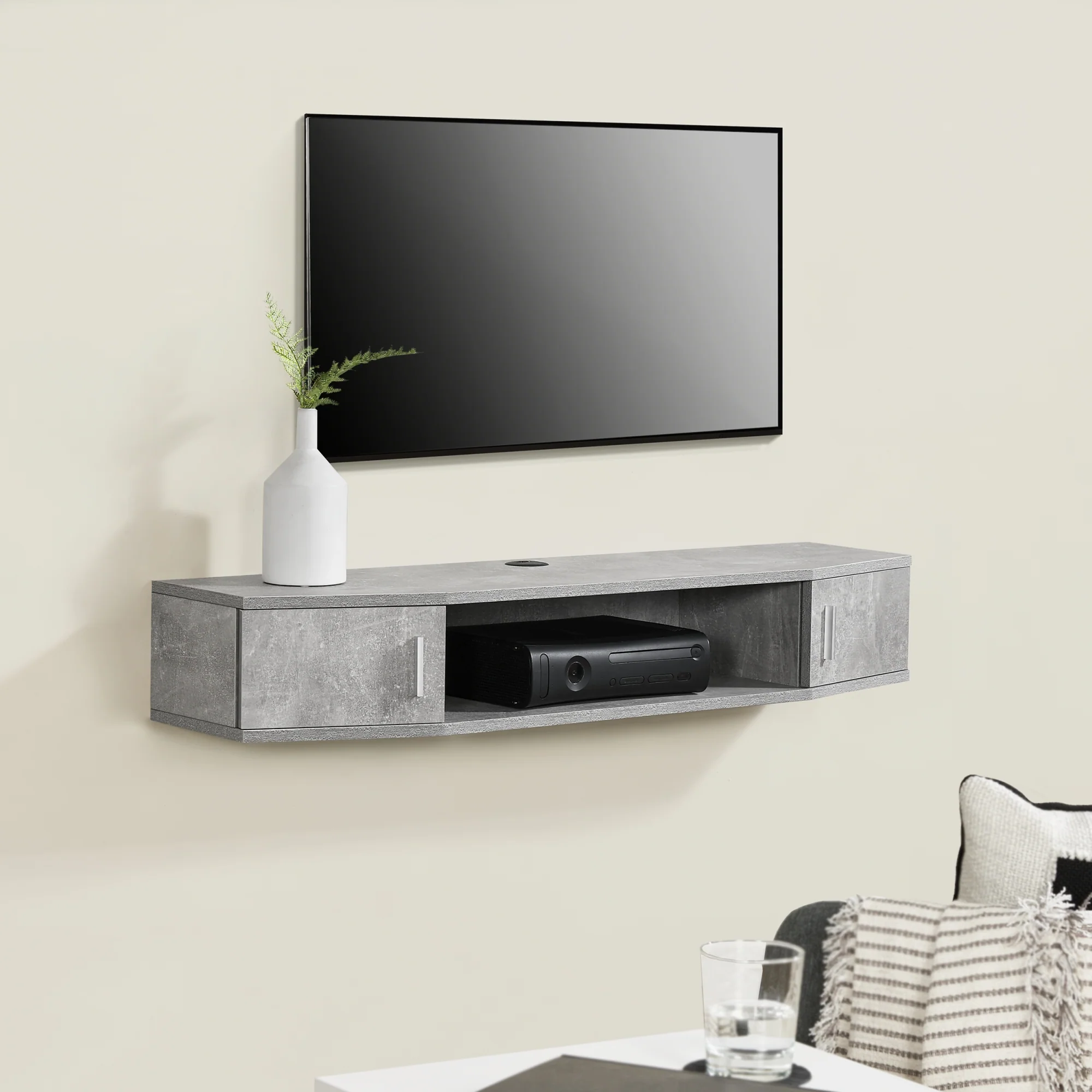 [en.casa] TV wandplank Tørring 17,5x110x30 cm - 3 varianten - Image 2
