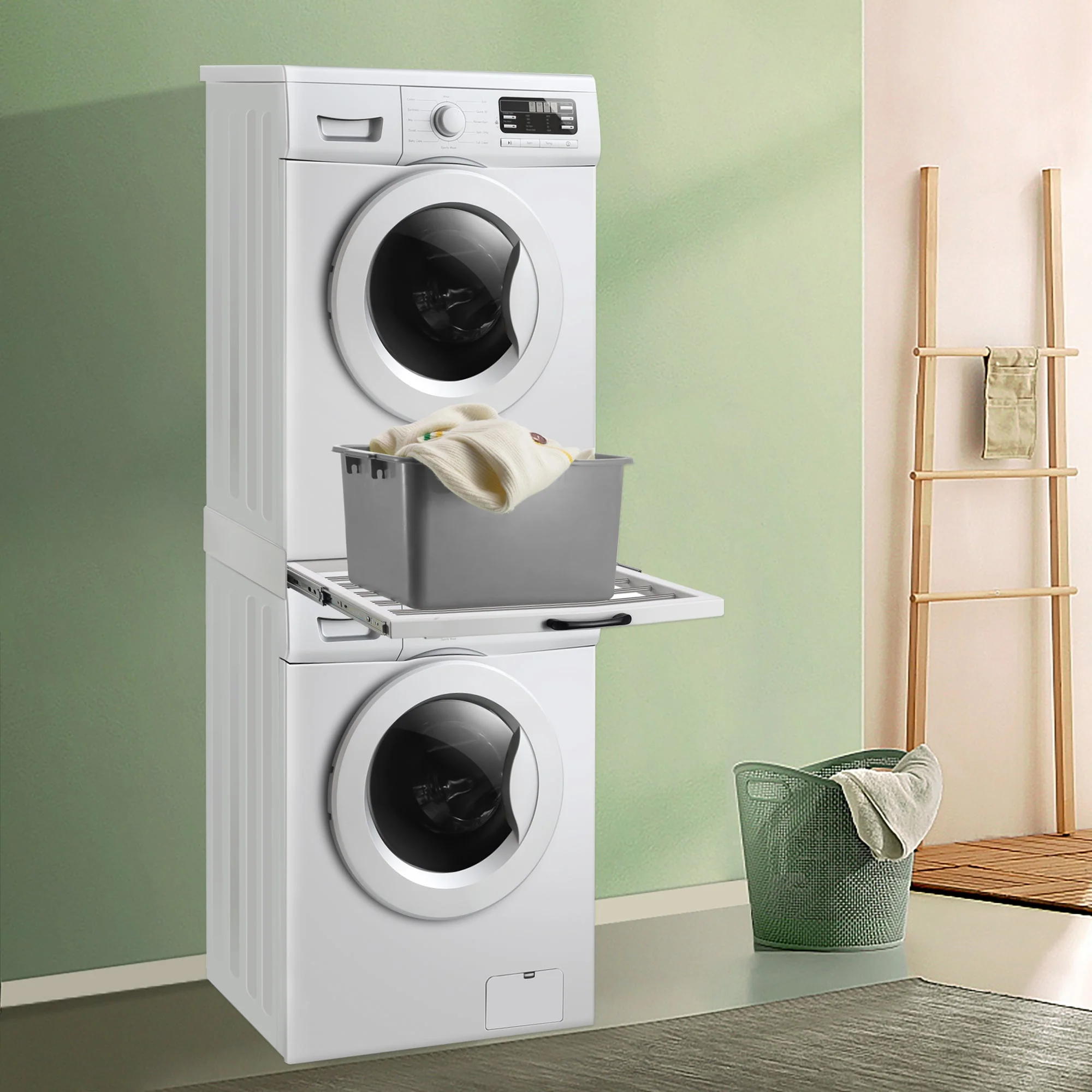 [en.casa] Stapelkit universeel met spanband en ratel voor wasmachine - 3 varianten - Image 6