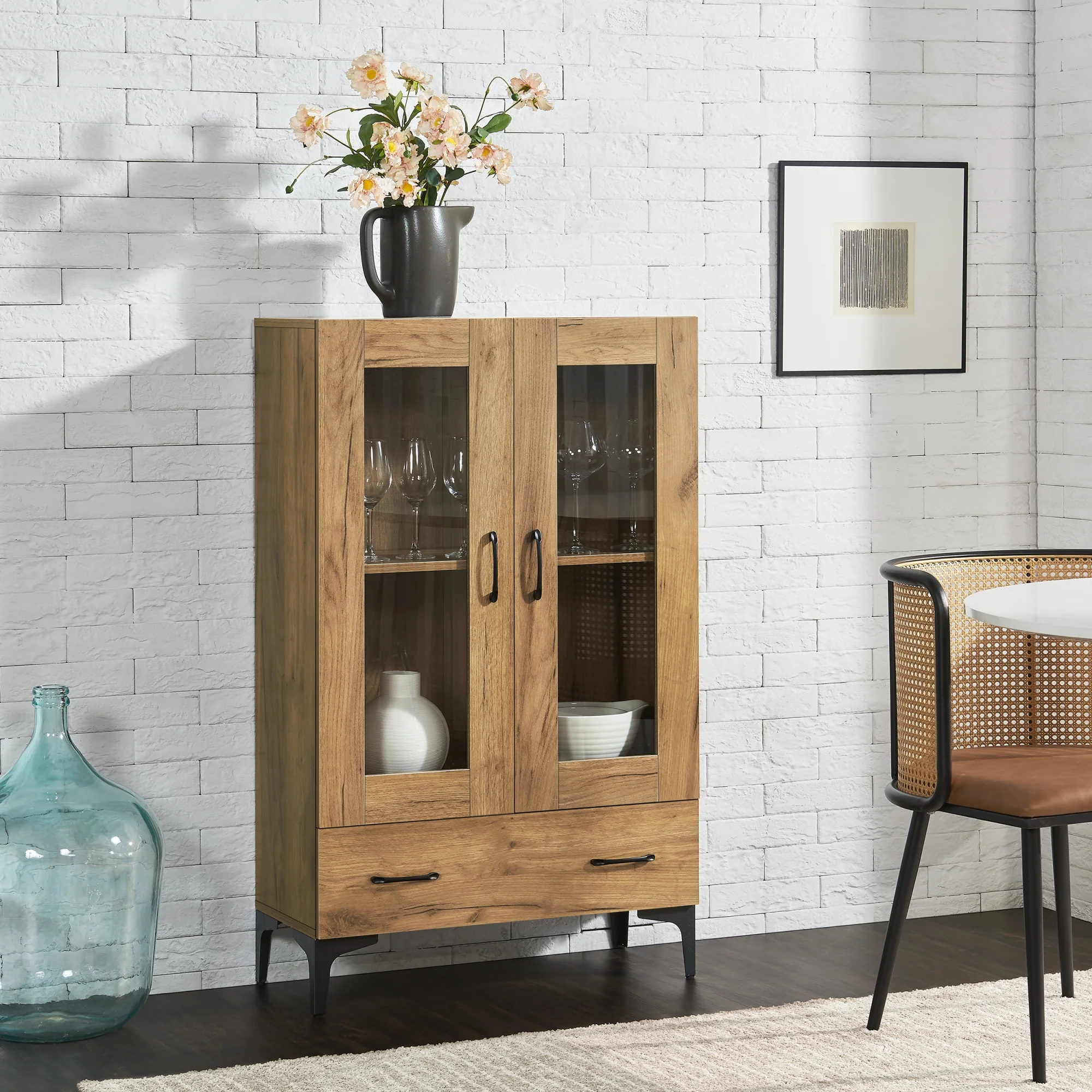 Vitrinekast Søndersø 115x70x31 cm [en.casa] - Image 4