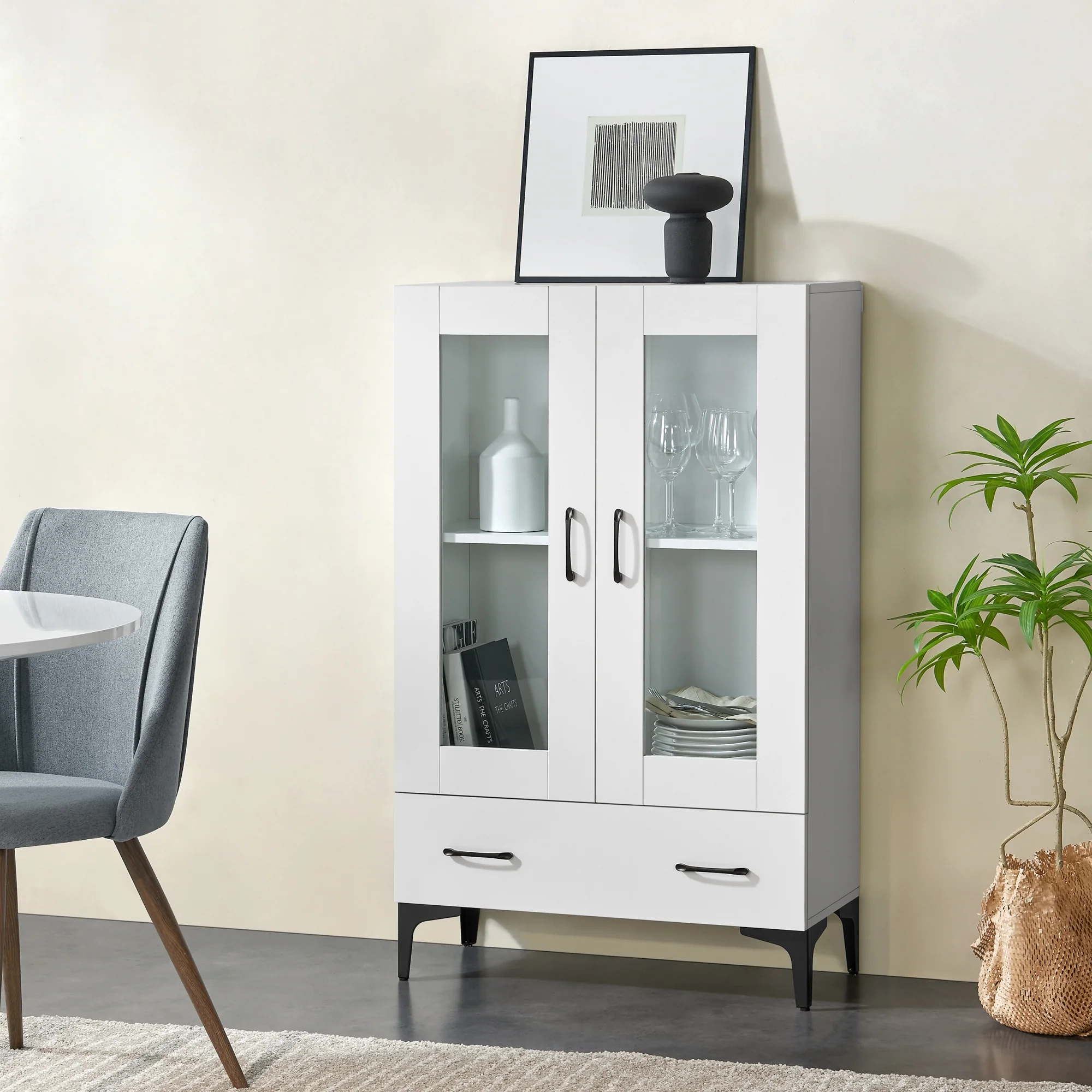 Vitrinekast Søndersø 115x70x31 cm [en.casa] - Image 5