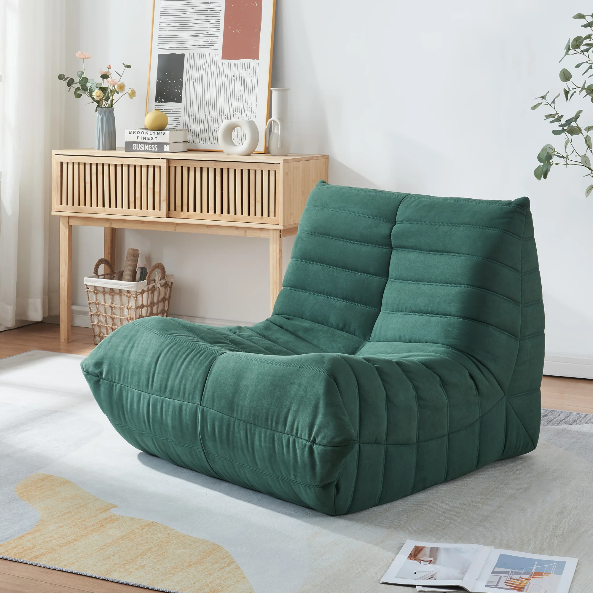 Relaxstoel Kodsø lounge fauteuil 75x90x100 cm [en.casa] - Image 3