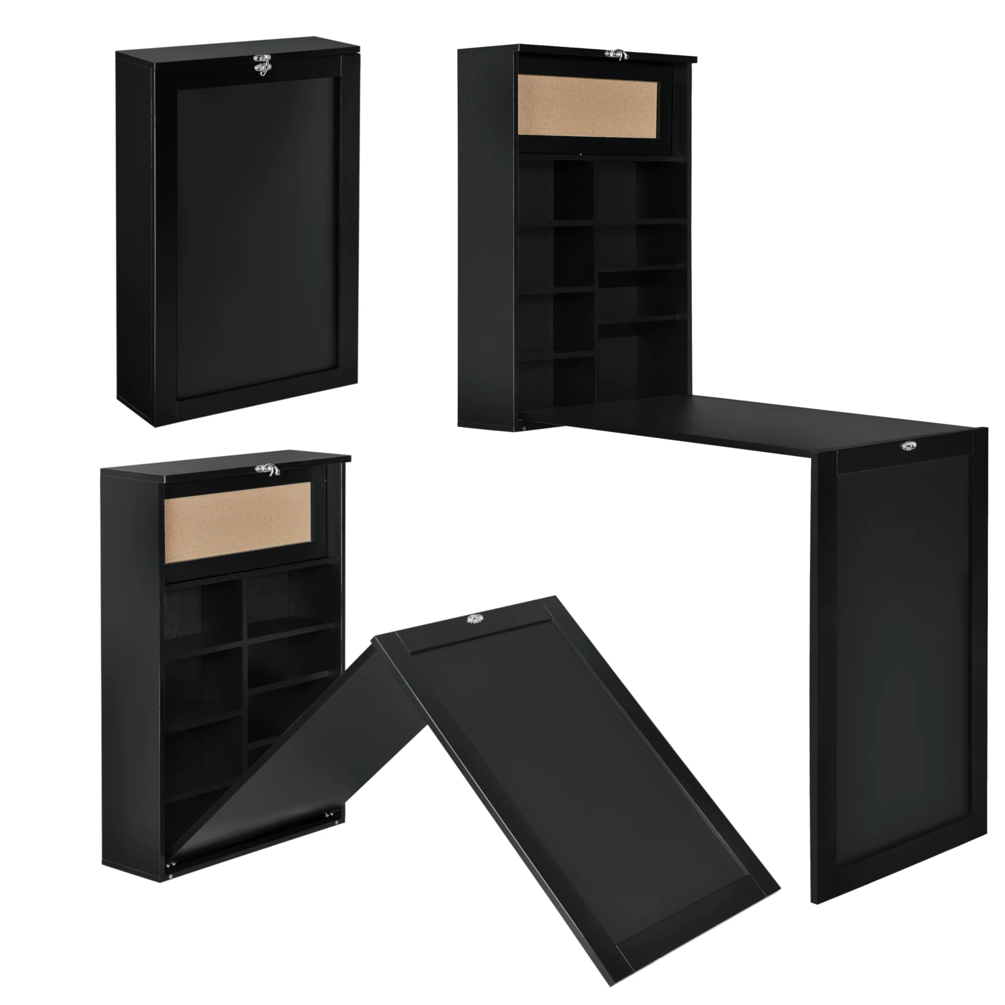 Klaptafel voor wandmontage met krijtbord - verschillende kleuren - Image 3