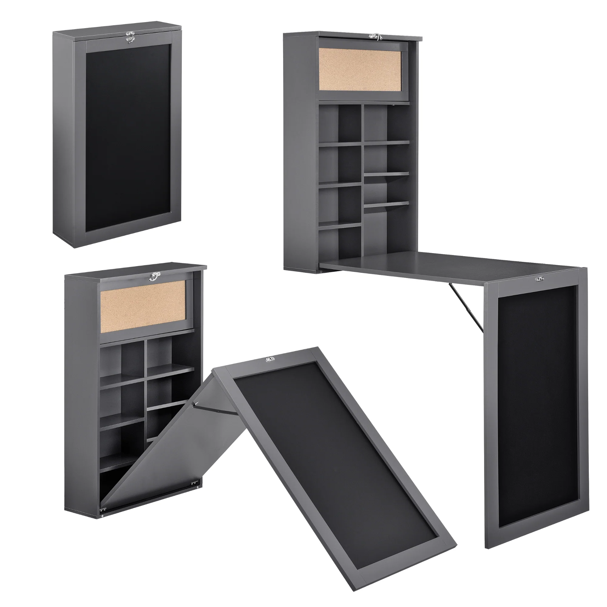 Klaptafel voor wandmontage met krijtbord - verschillende kleuren - Image 4