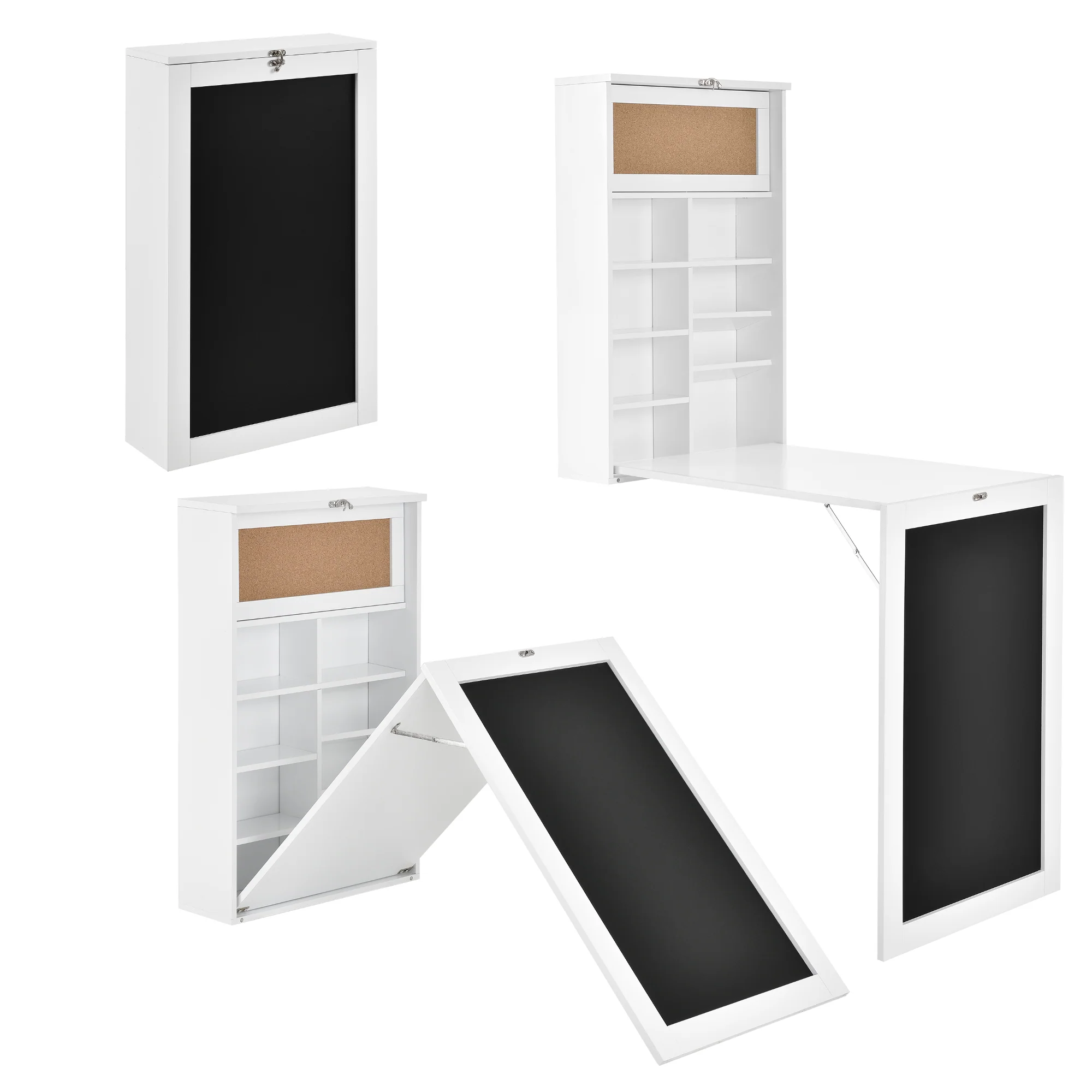 Klaptafel voor wandmontage met krijtbord - verschillende kleuren - Image 5