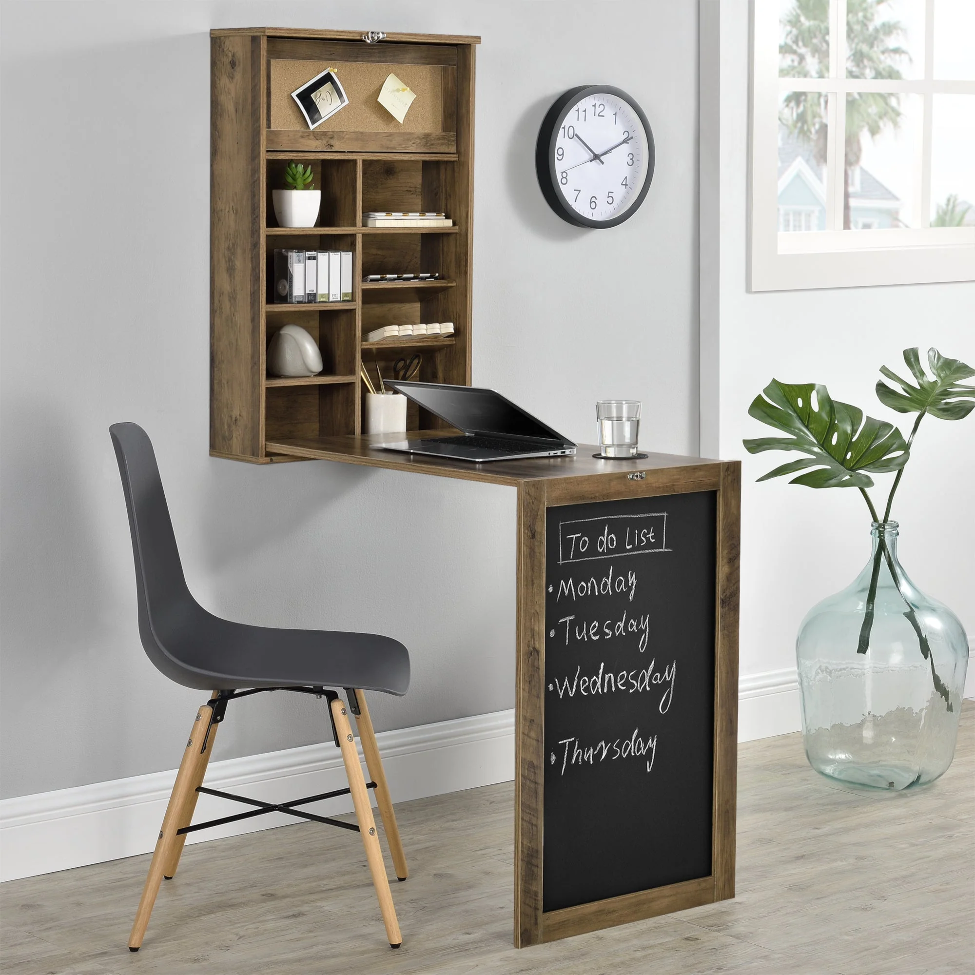 Klaptafel voor wandmontage met krijtbord - verschillende kleuren - Image 6