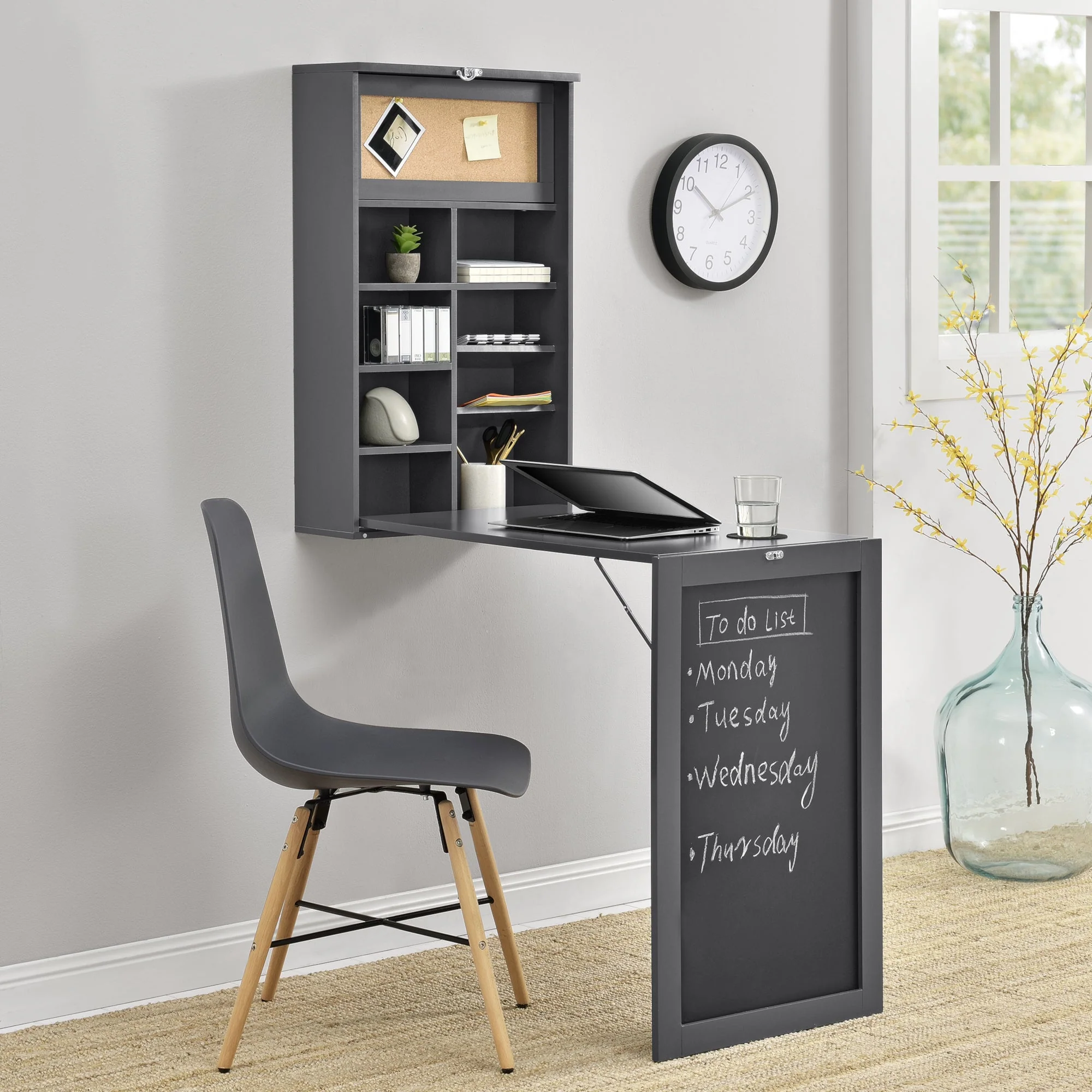 Klaptafel voor wandmontage met krijtbord - verschillende kleuren - Image 8