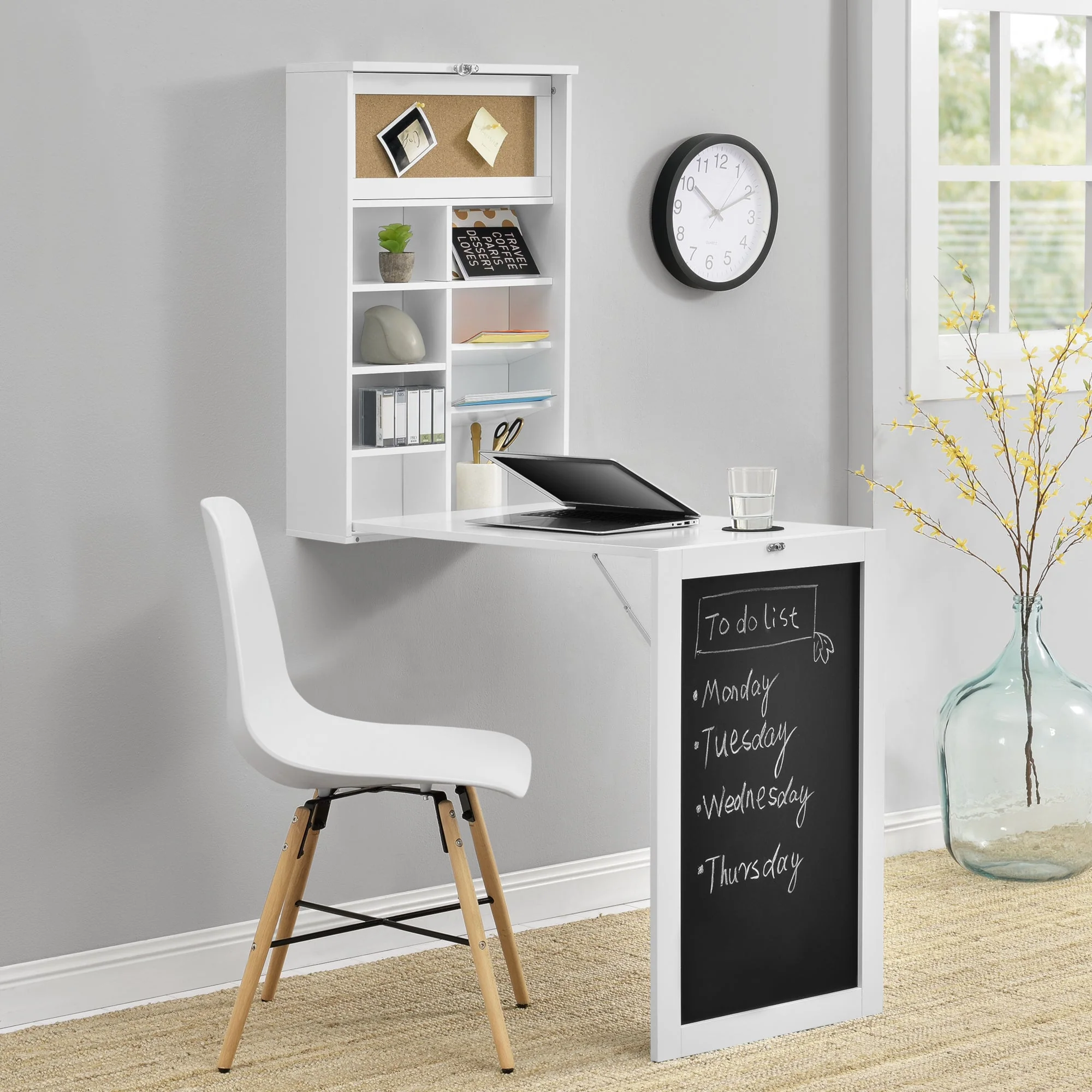 Klaptafel voor wandmontage met krijtbord - verschillende kleuren - Image 9