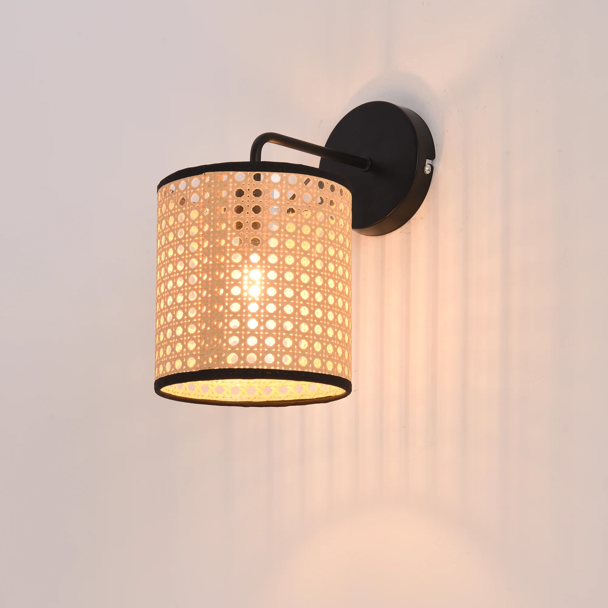 lux.pro Wandlamp Southend E14 zwart en beige