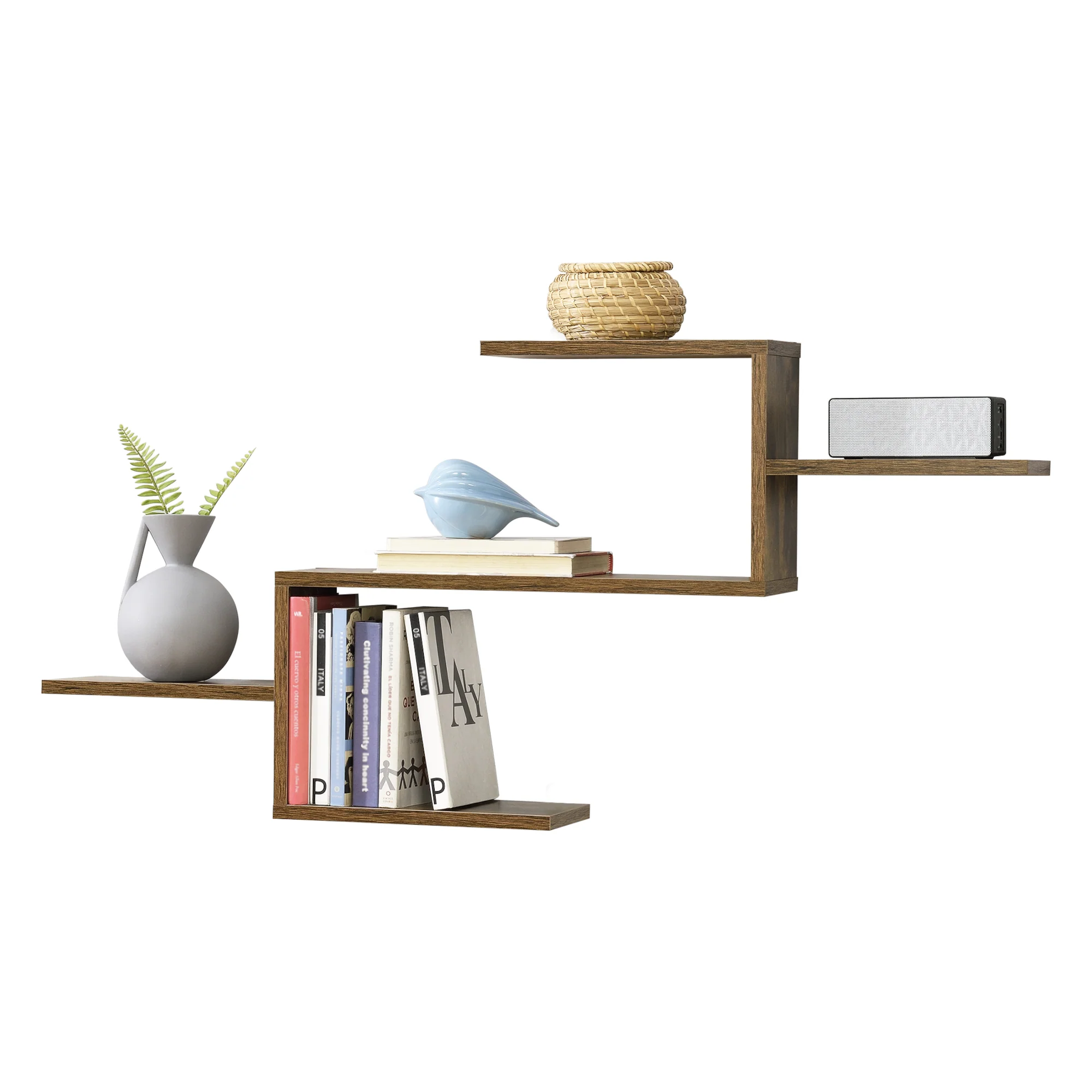 Wandplank Flekkefjord met 5 planken 104x14,5x49,5 cm - 3 varianten - Image 3