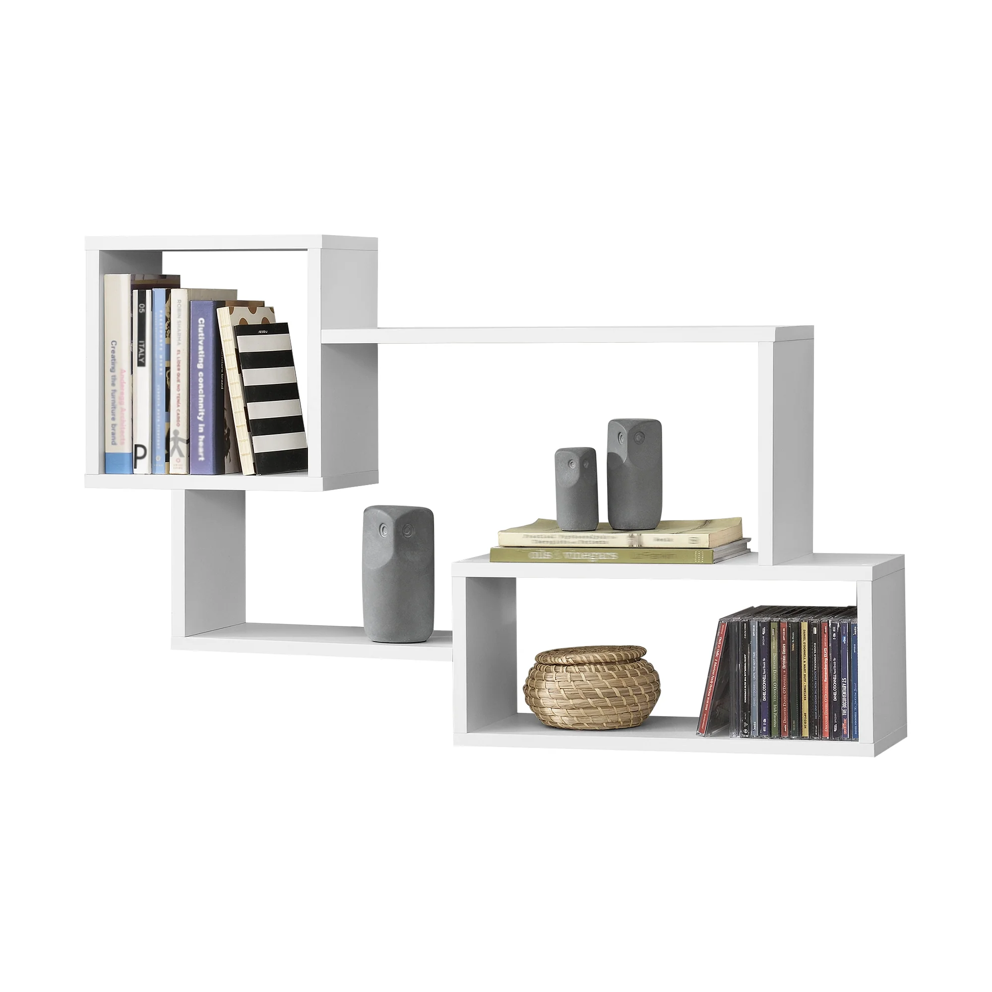 Wandplank Kvinesdal met 3 vakken 87x18x54 cm - 3 varianten