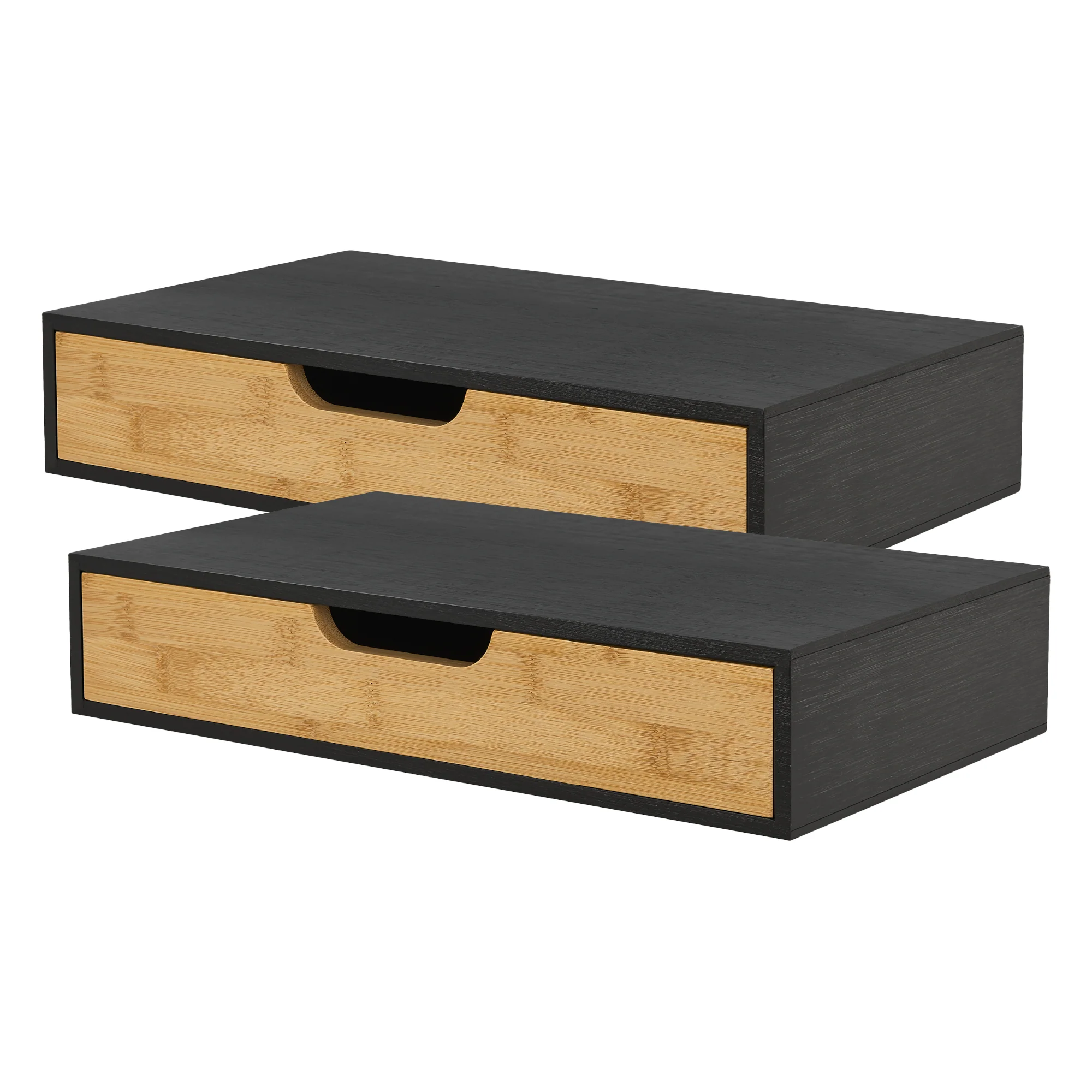 Wandplank met lade Bokn bamboe 40x24x8 cm [en.casa] - Image 6