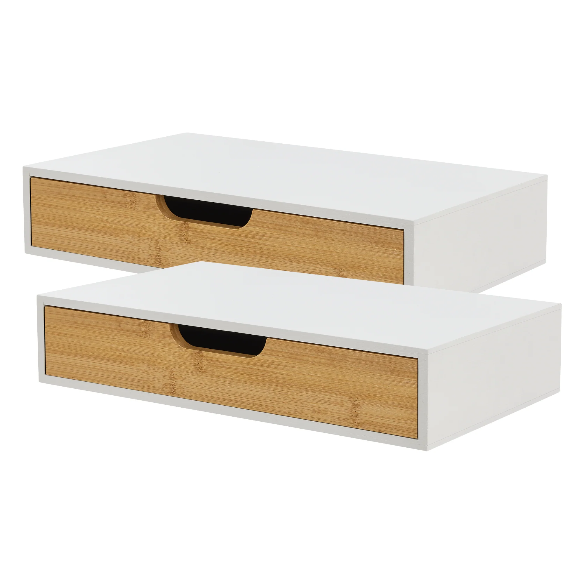 Wandplank met lade Bokn bamboe 40x24x8 cm [en.casa] - Image 8