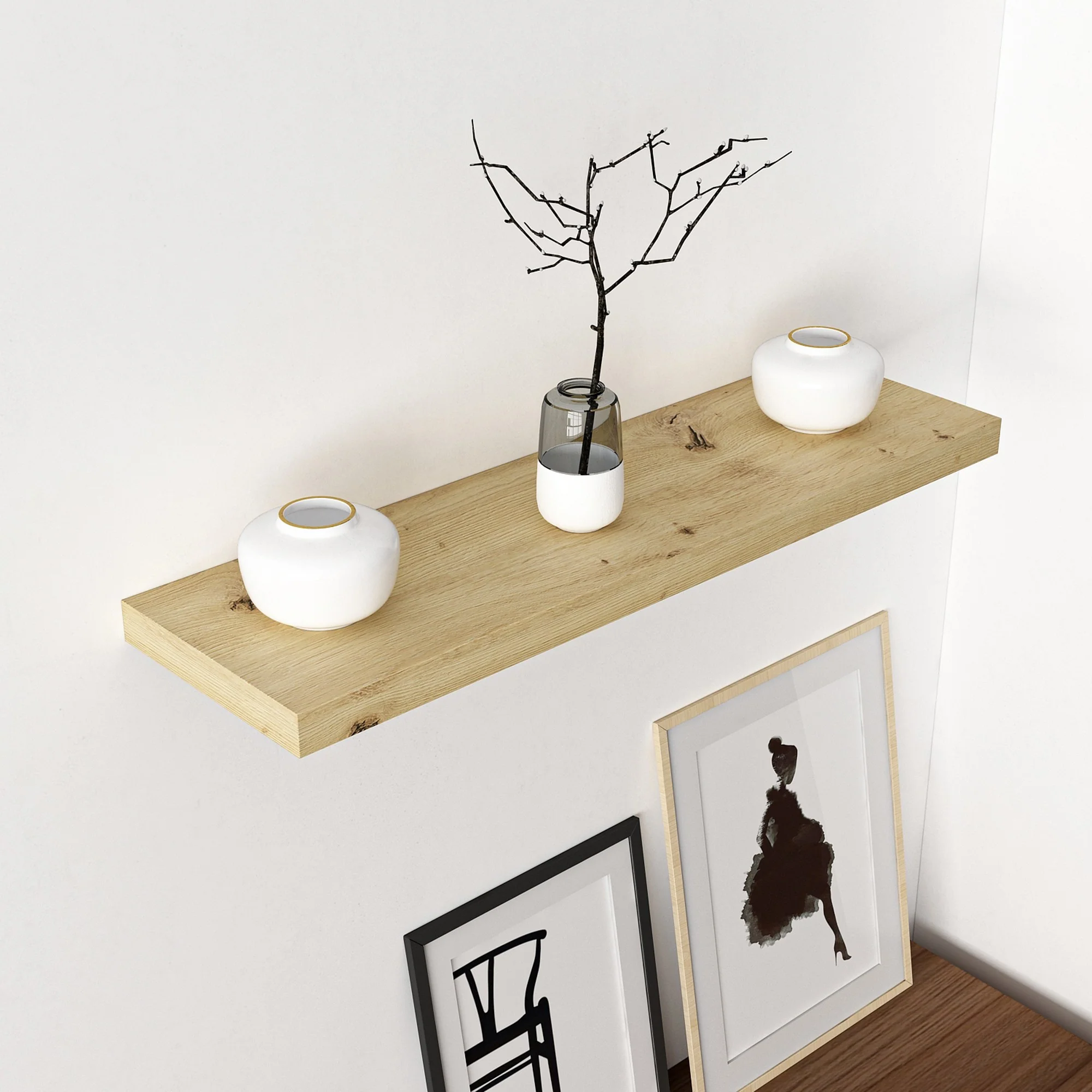 [en.casa] Wandplank Bredebro - 6 varianten