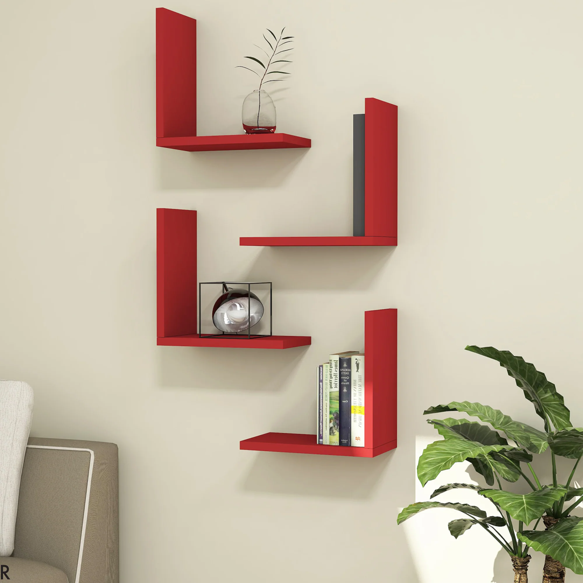 [en.casa] Wandplank set van 4 Broby - 3 varianten - Image 4