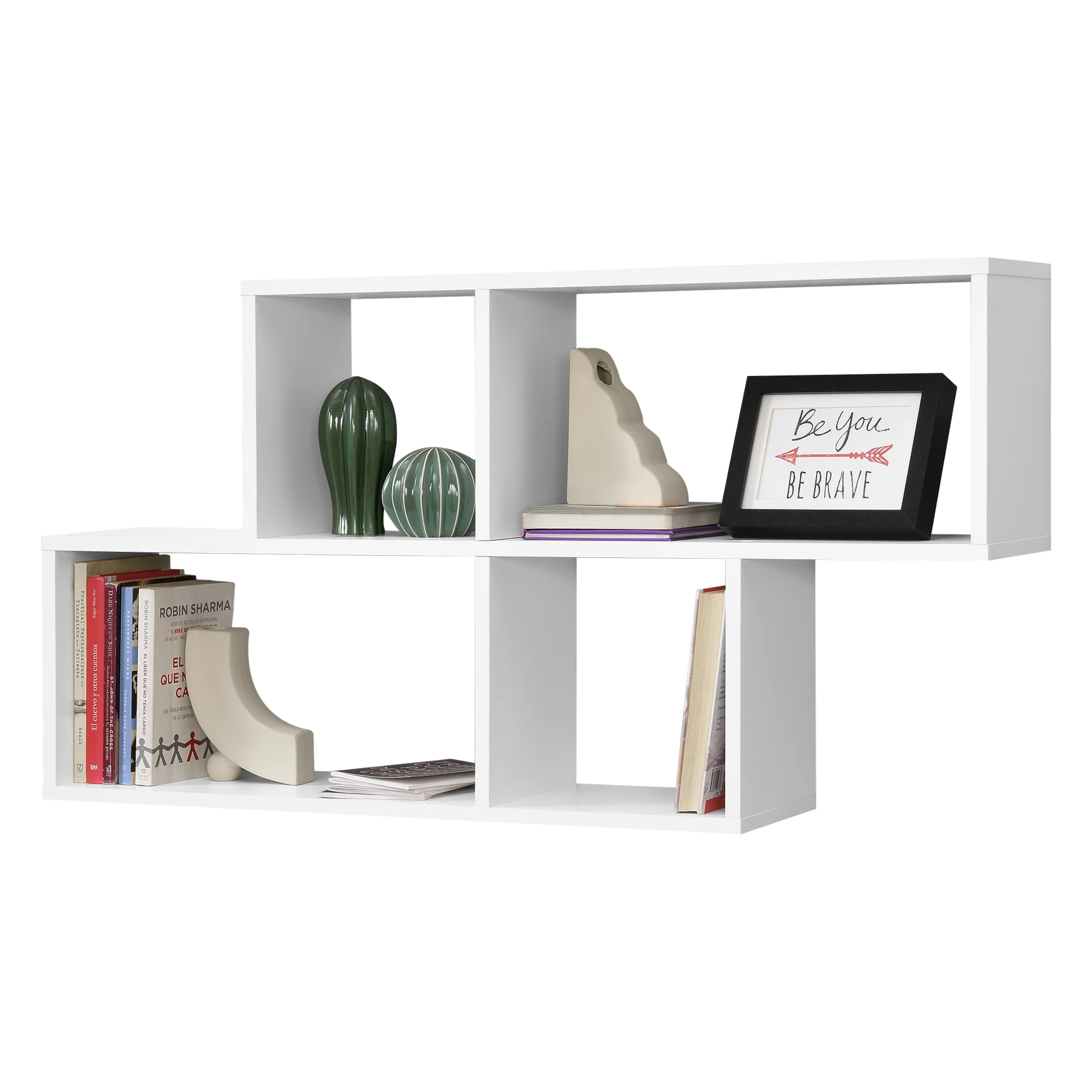 Wandplank Bryne met 4 vakken 100x19,5x53 cm - 3 varianten