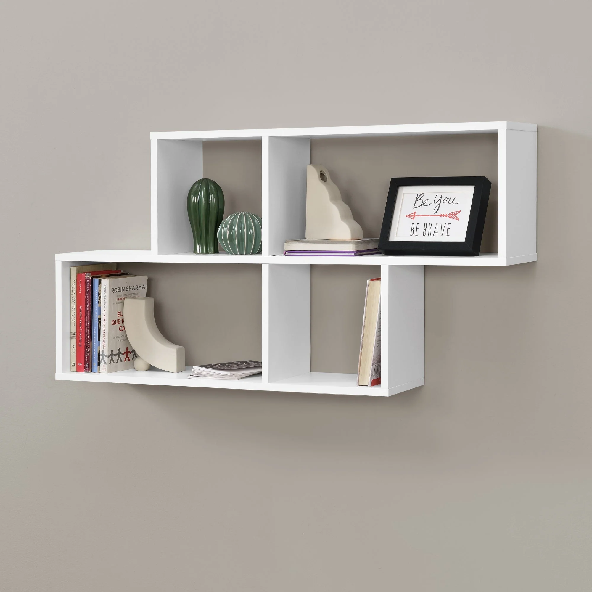Wandplank Bryne met 4 vakken 100x19,5x53 cm - 3 varianten - Image 5
