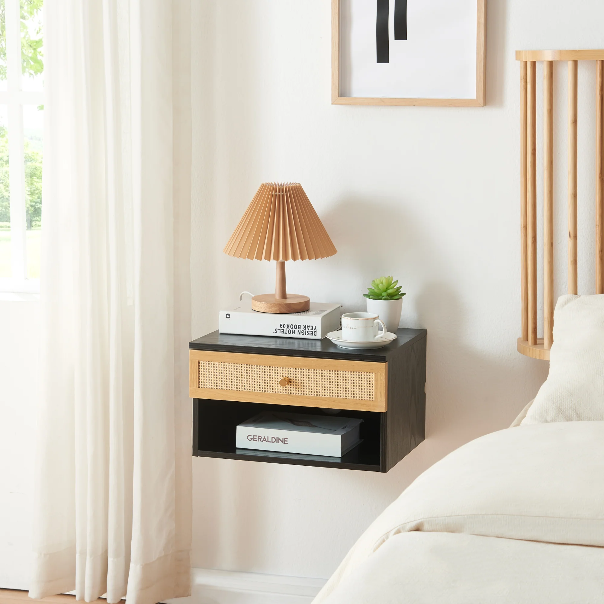 Wandrek Eiker met lade 40x31,5x23 cm [en.casa] - Image 3