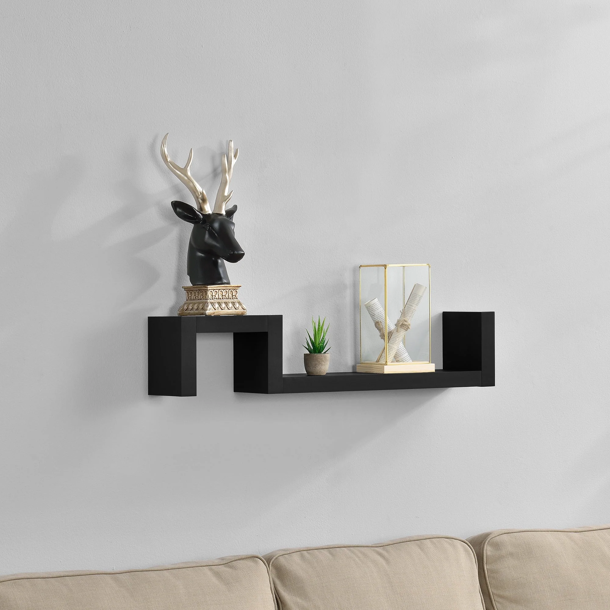 [en.casa]® Design wandplank - wandkast - verschillende modellen - Image 124