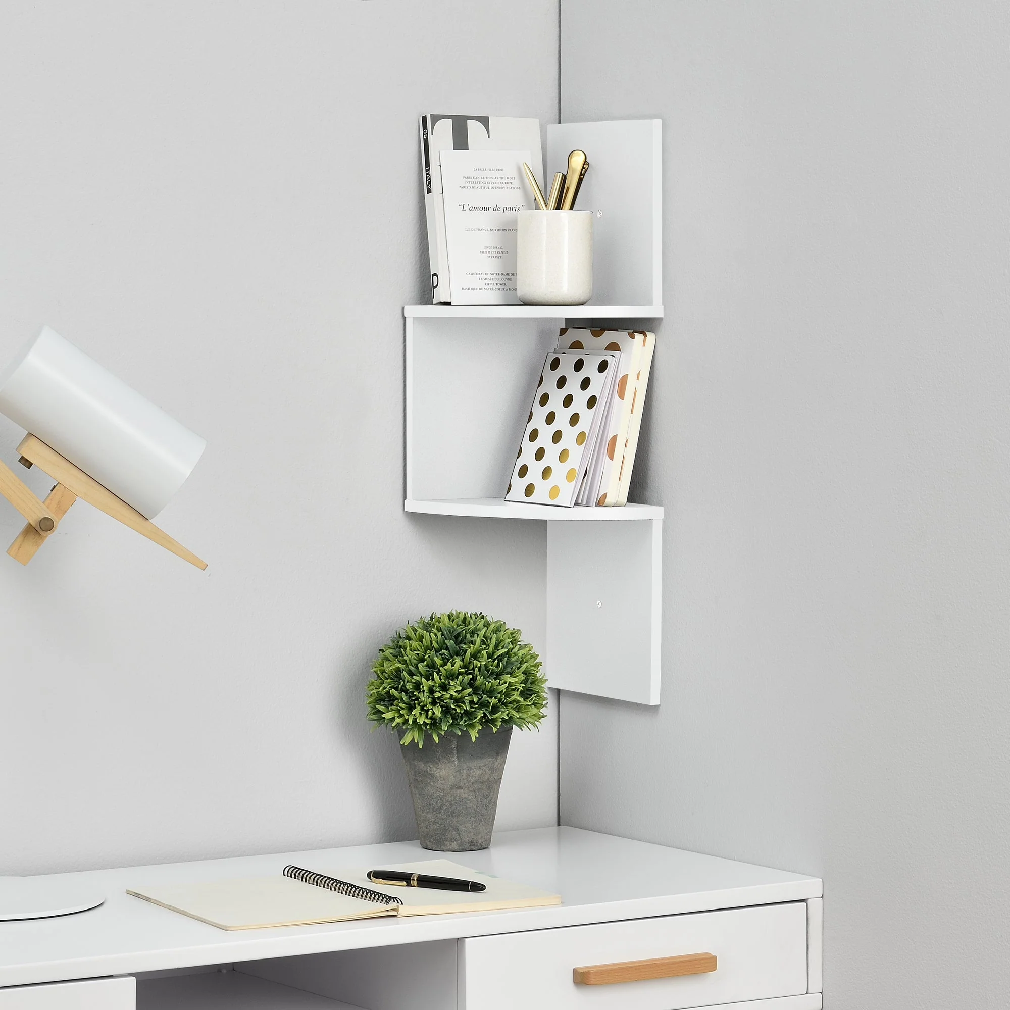 [en.casa]® Design wandplank - wandkast - verschillende modellen - Image 138