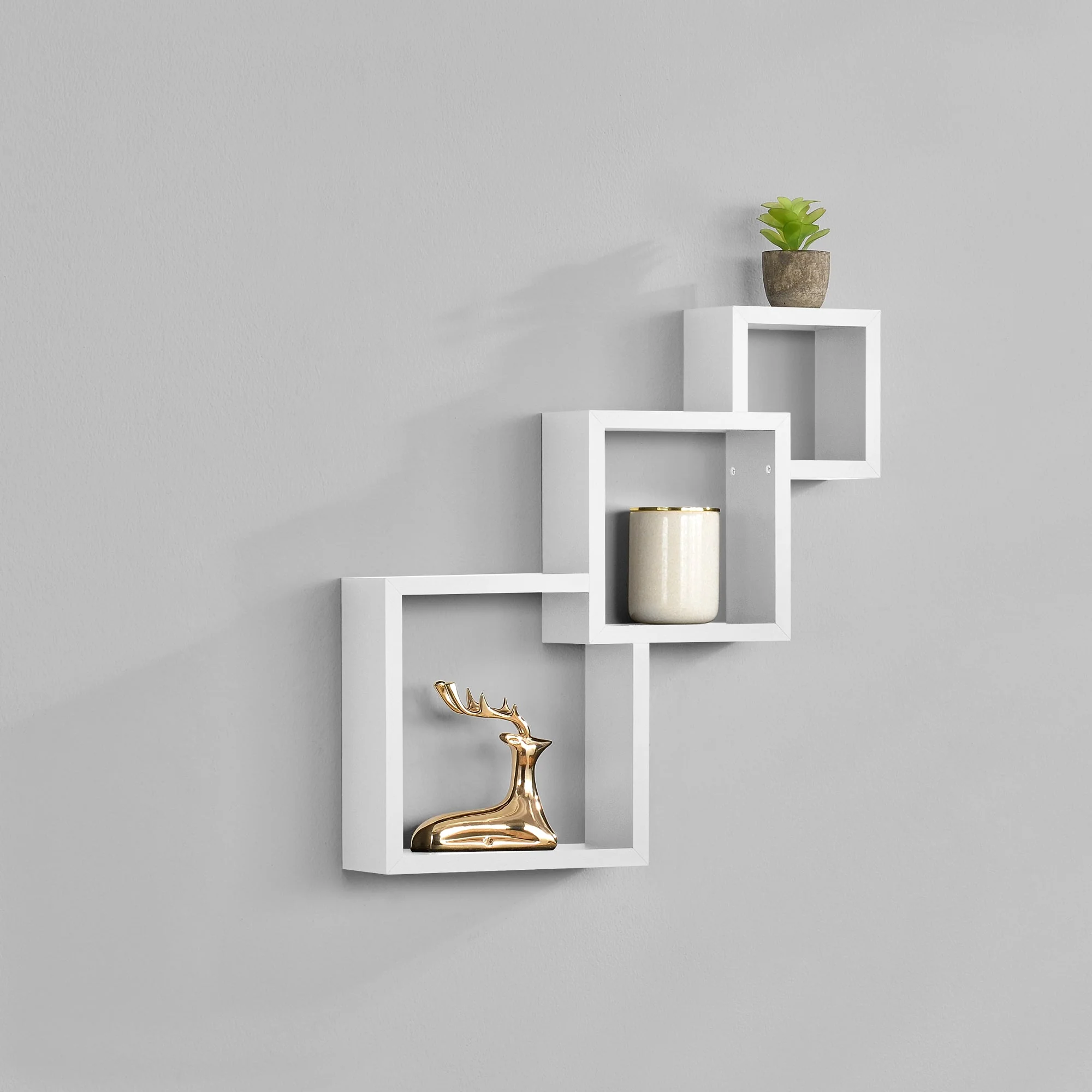 [en.casa]® Design wandplank - wandkast - verschillende modellen - Image 139