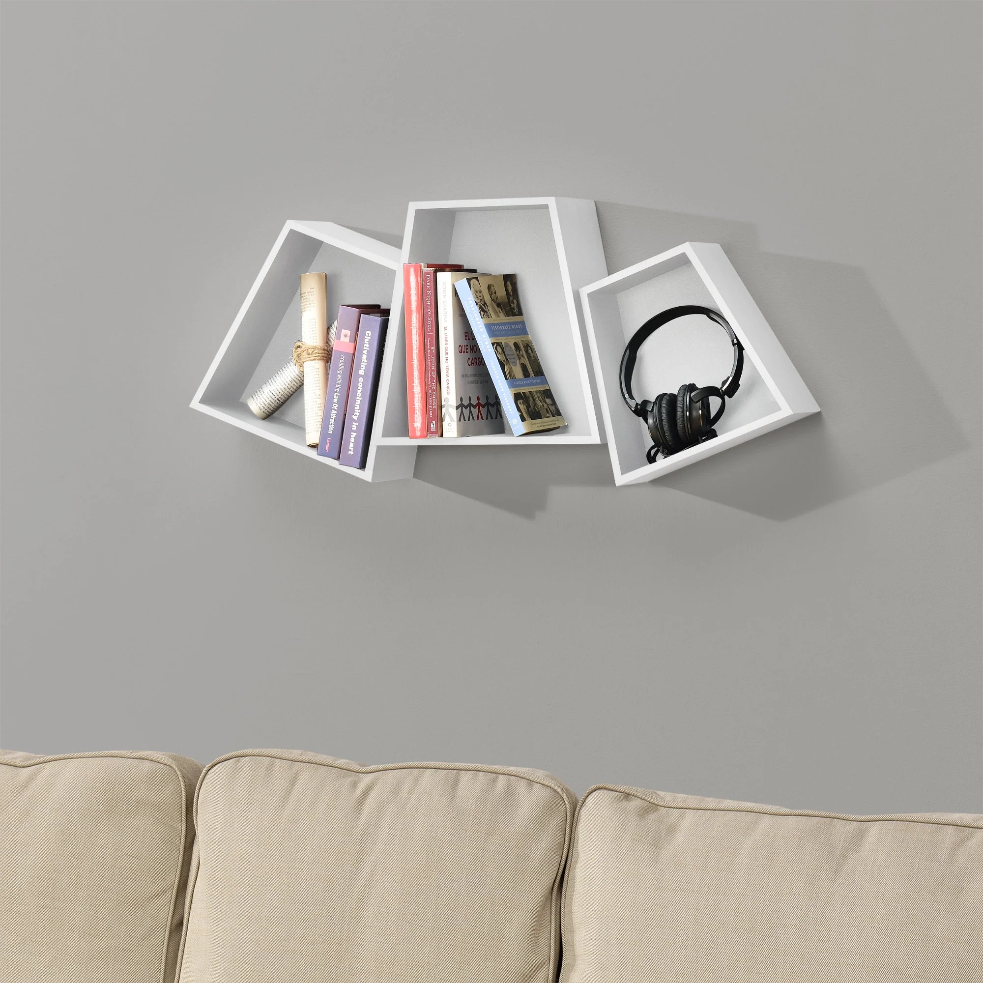 [en.casa]® Design wandplank - wandkast - verschillende modellen - Image 141