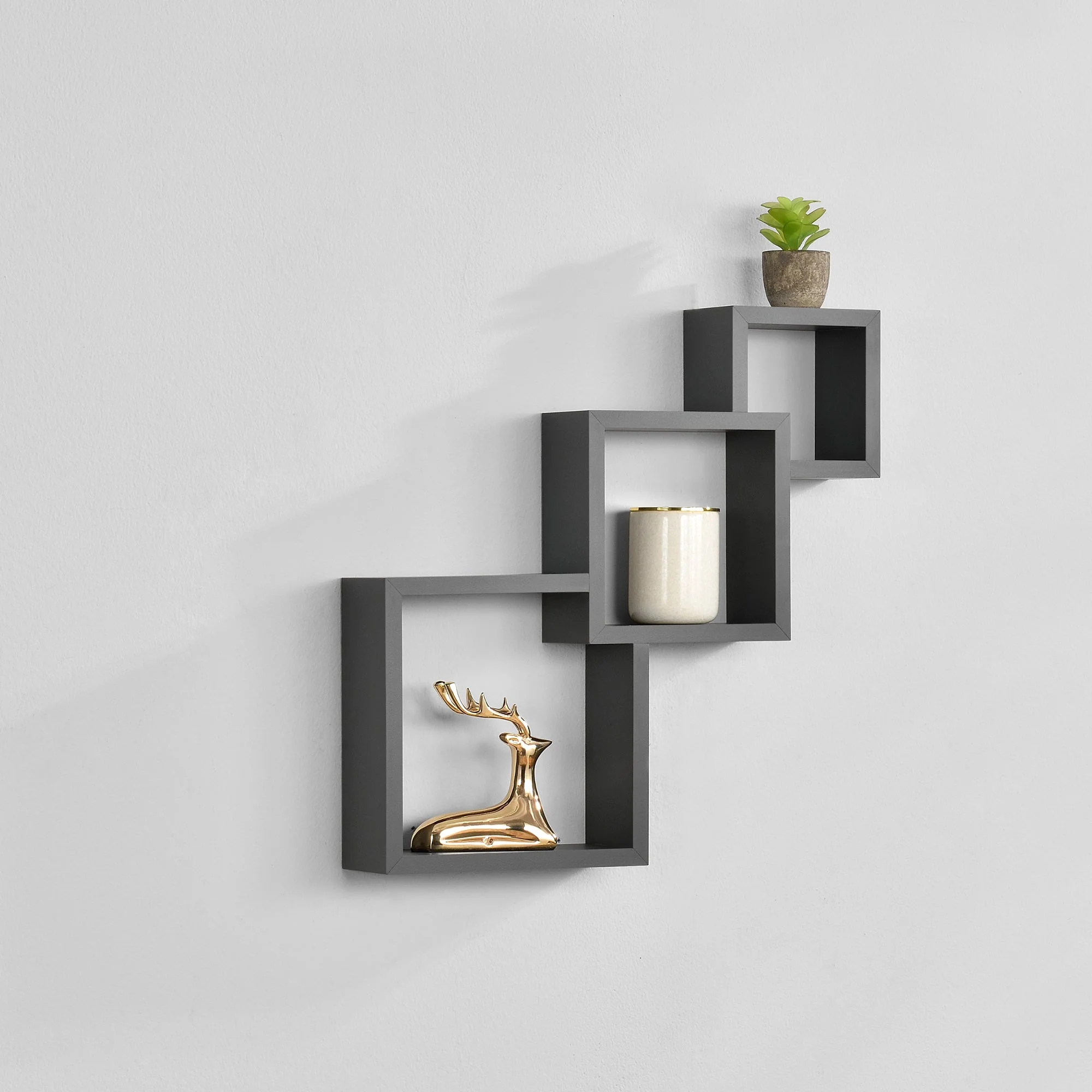 [en.casa]® Design wandplank - wandkast - verschillende modellen - Image 85