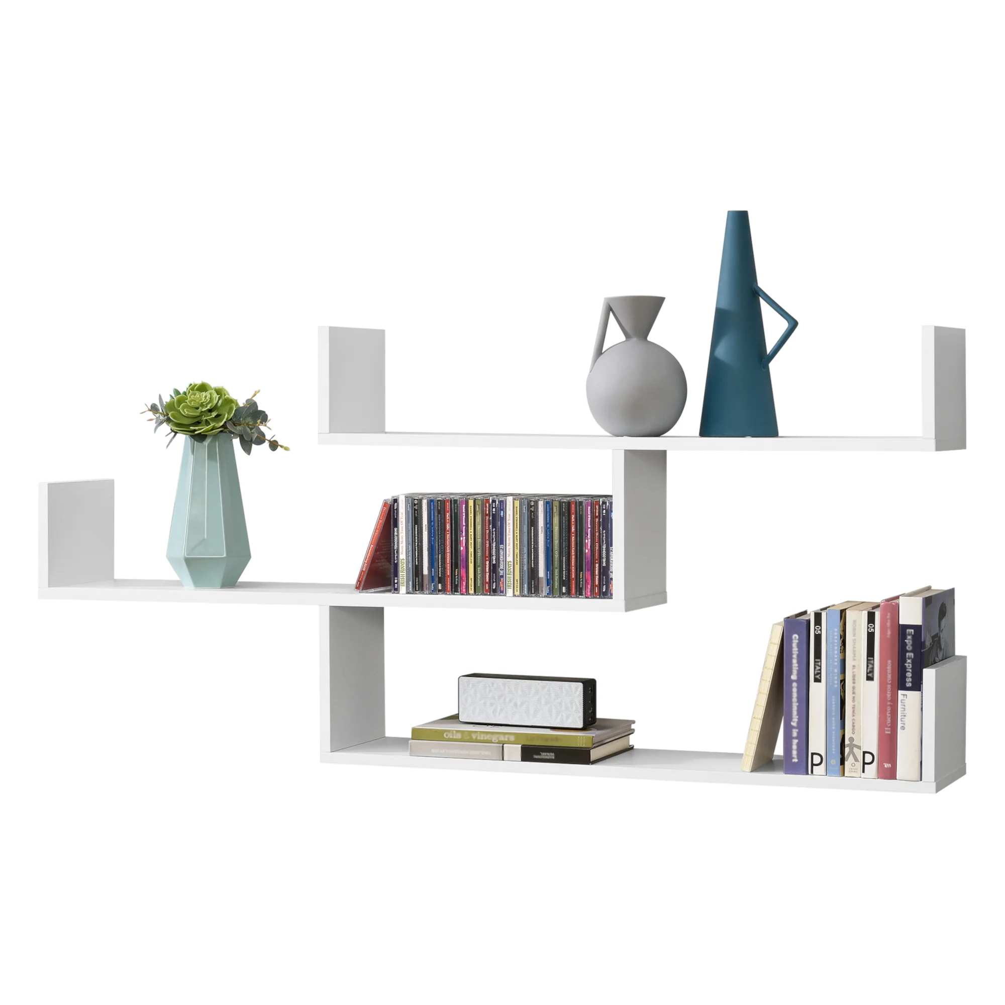 Wandrek Grimstad met 3 planken 119x18x55 cm - 3 varianten - Image 4