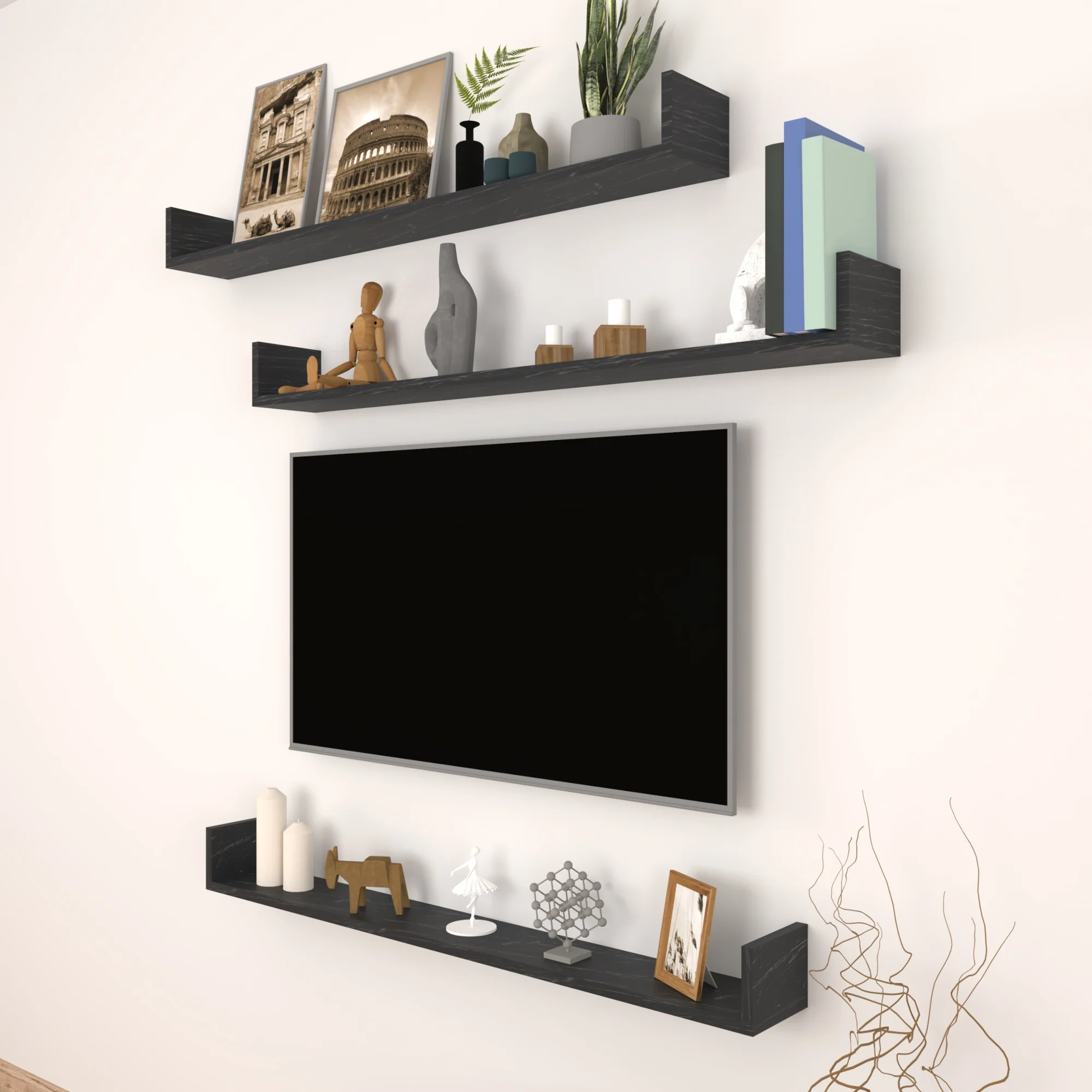 [en.casa] Wandplank set van 3 Höganäs - 8 varianten - Image 6