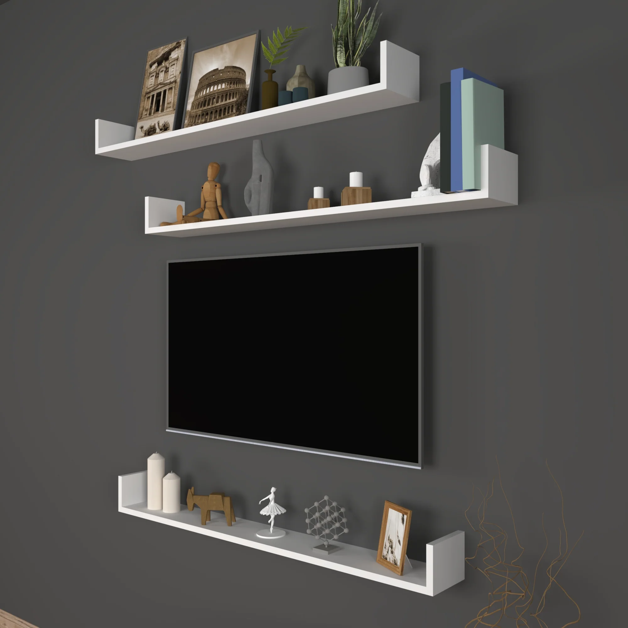 [en.casa] Wandplank set van 3 Höganäs - 8 varianten - Image 8