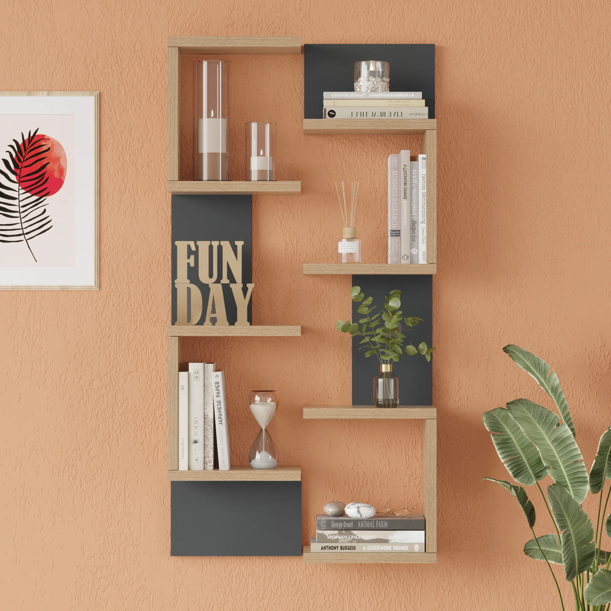 Wandrekset Omn 93x24x15 cm [en.casa] - Image 2