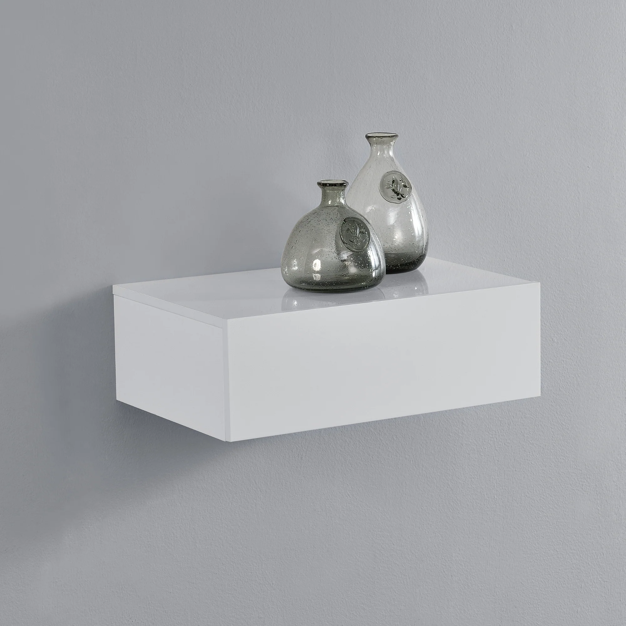 Wandplank met lade zwevend 46x30x15 cm - 18 varianten