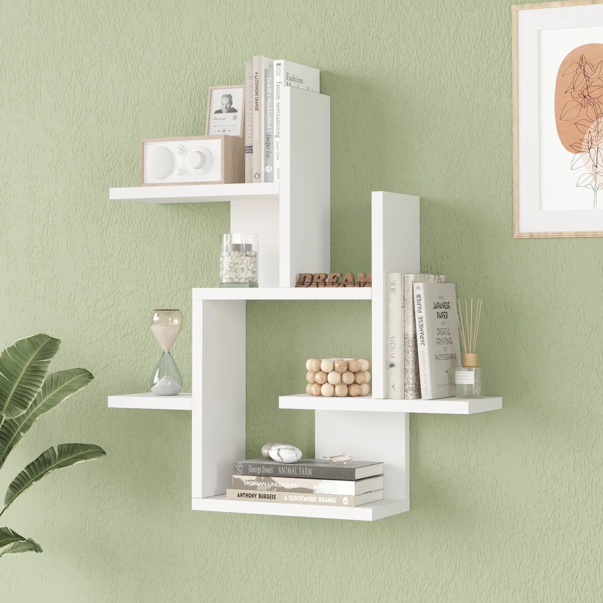 Wandrek Reyna 66x63x15 cm [en.casa] 