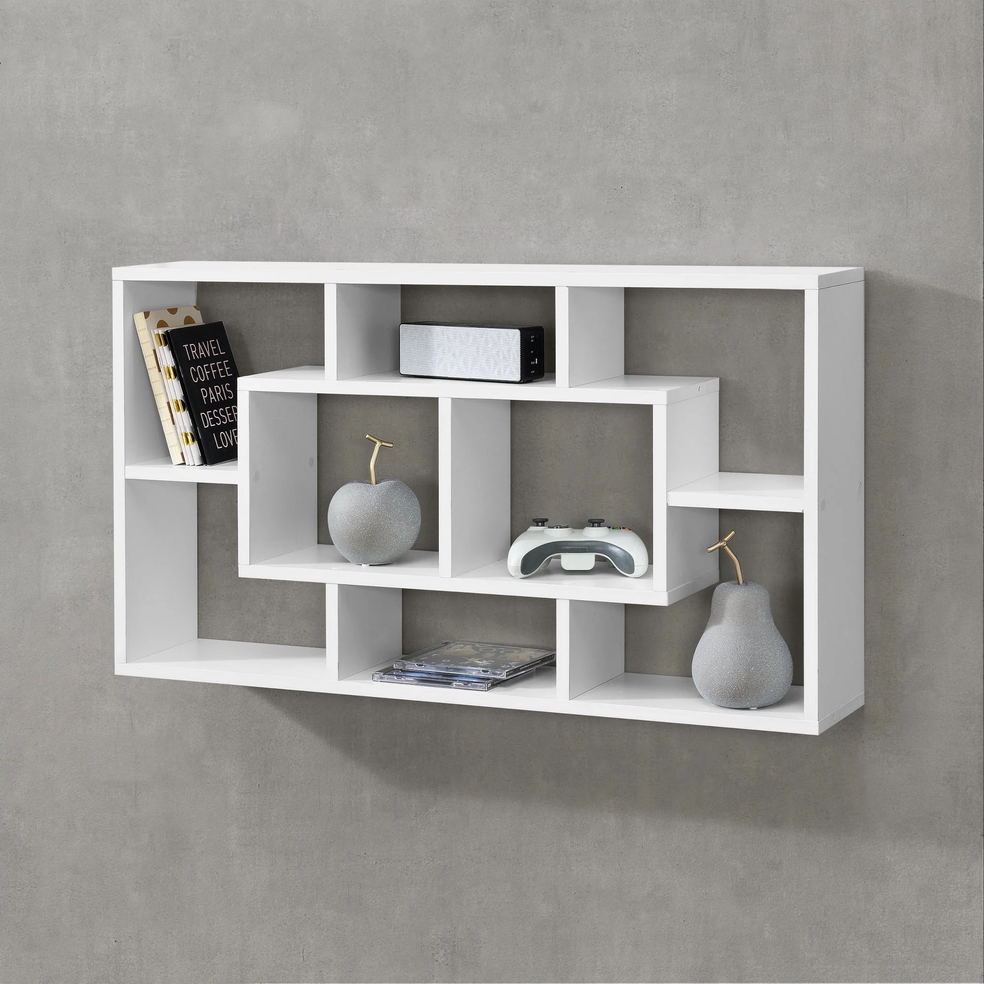 Wandrek Saputit met 8 vakken 85x16x48 cm - 3 varianten - Image 5