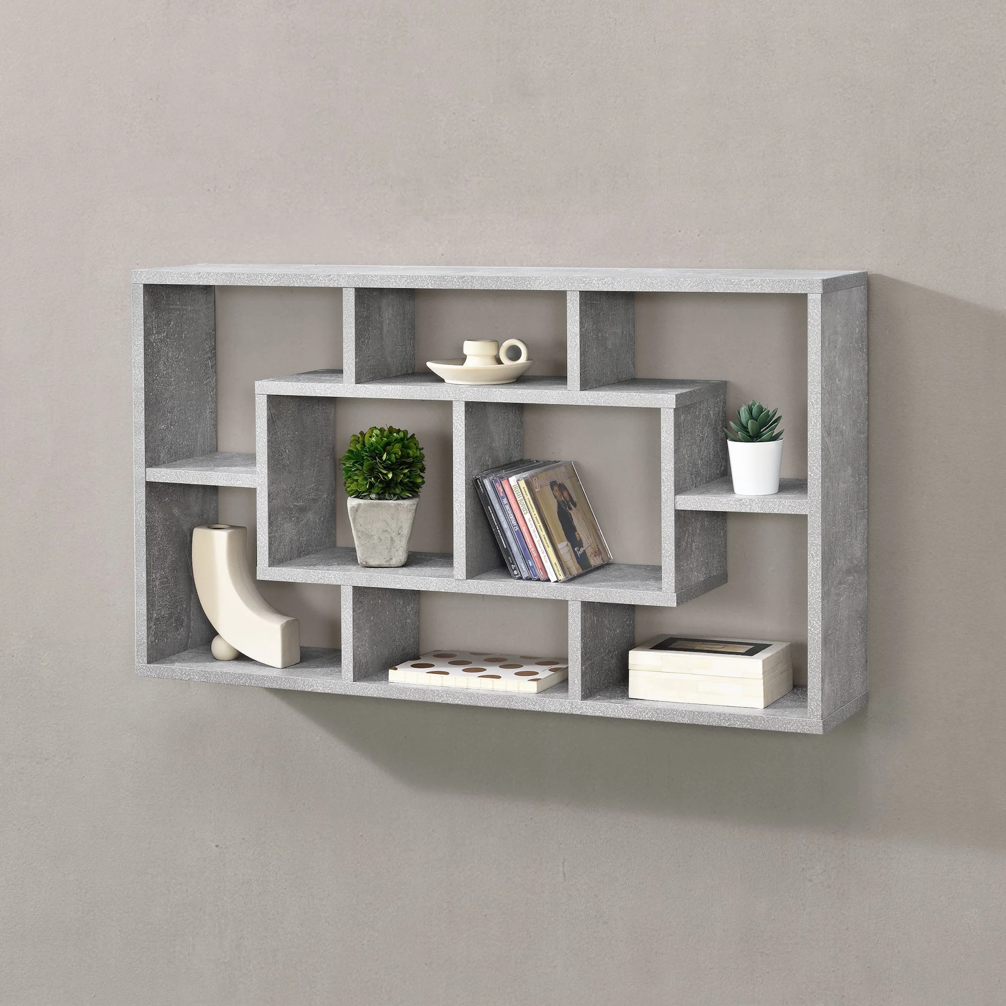 Wandrek Saputit met 8 vakken 85x16x48 cm - 3 varianten - Image 7