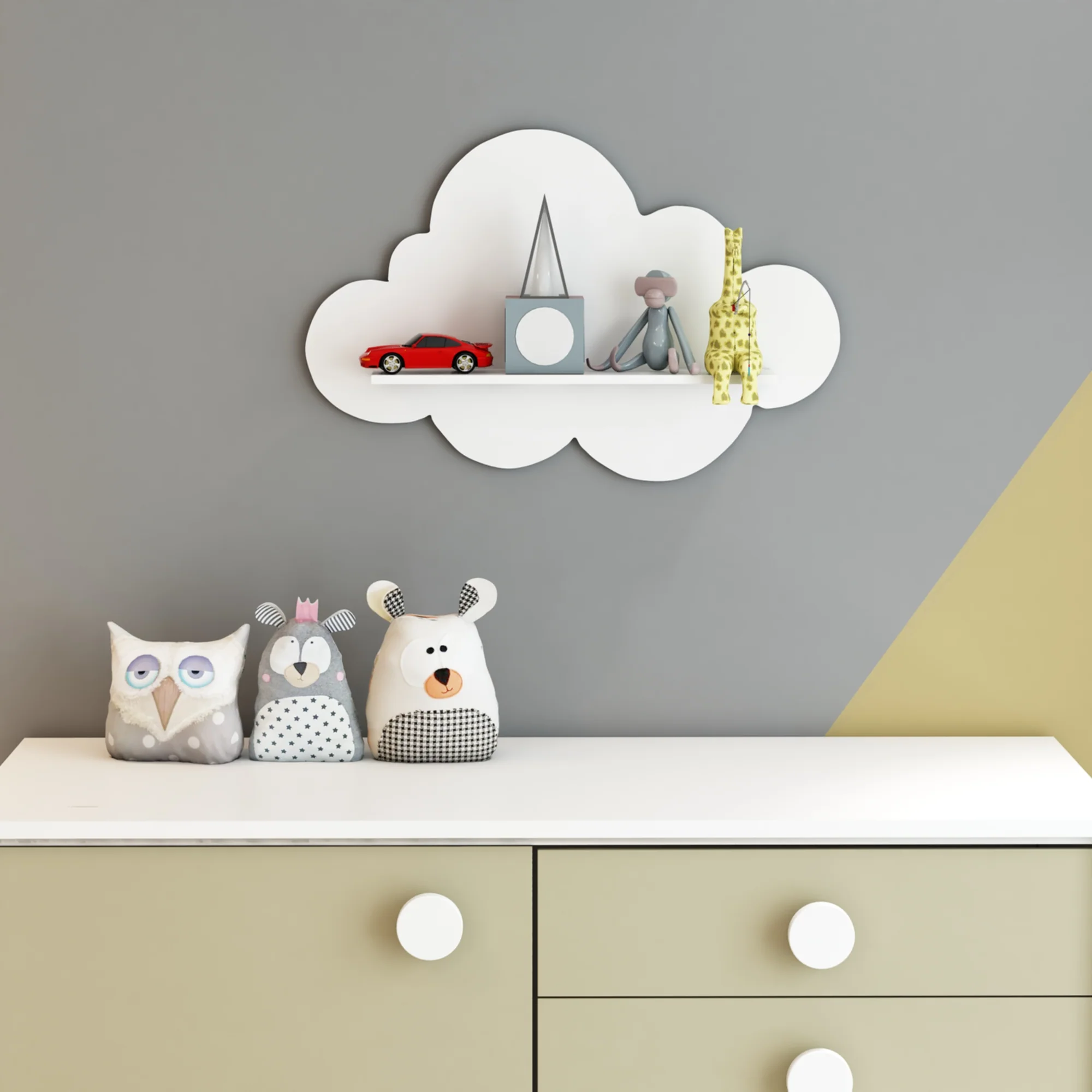 [en.casa] Wandplank voor kinderen Skanderborg wit - 8 varianten - Image 8