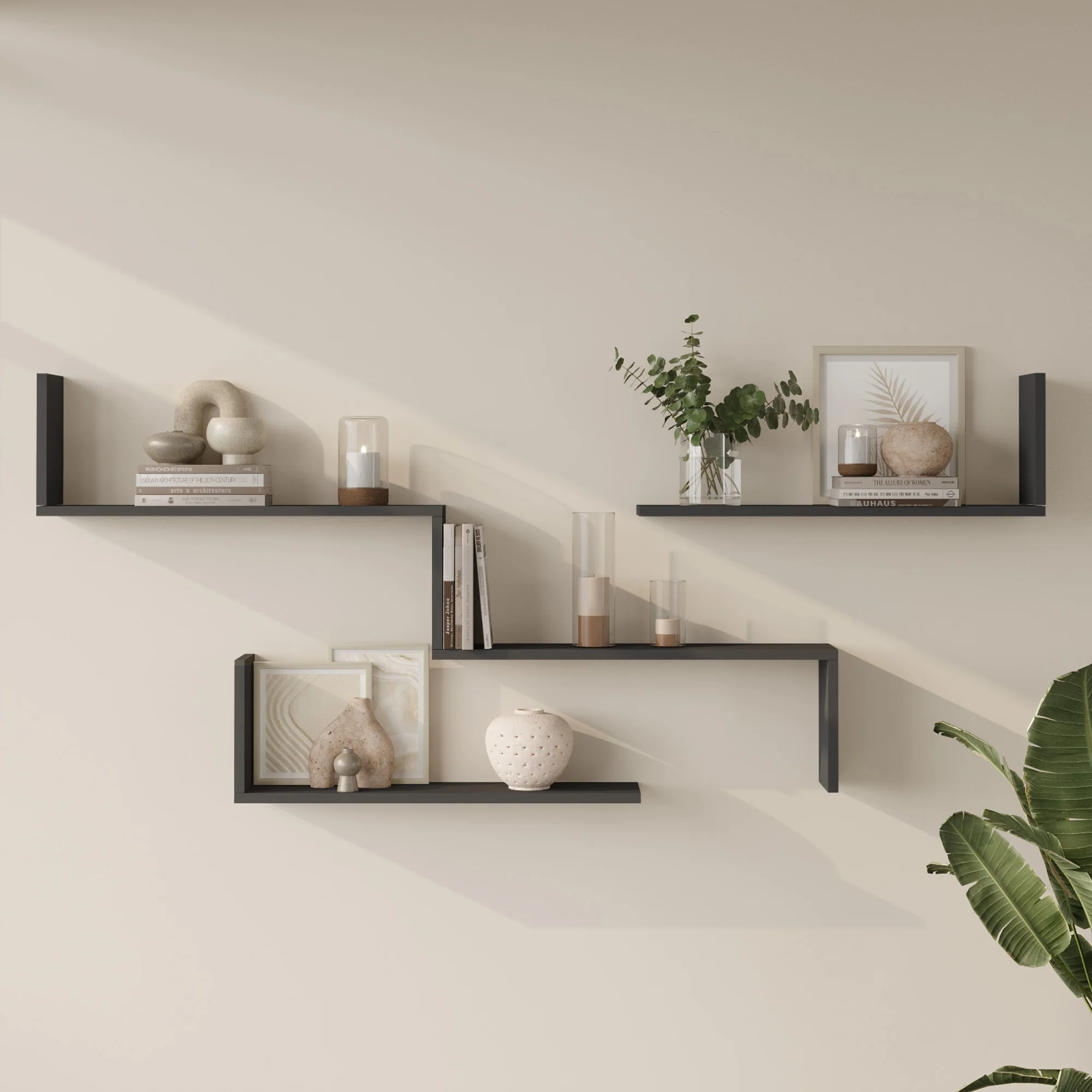 Wandrek Vepinshul set van 3 [en.casa] - Image 2