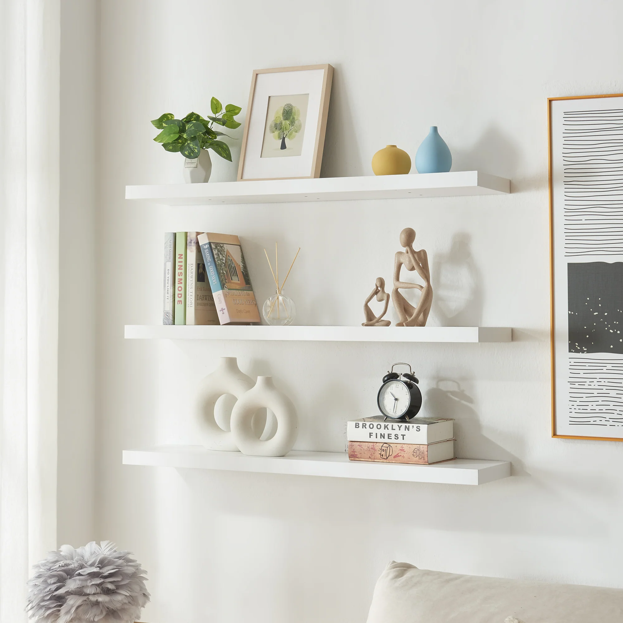 Wandplank Stranda set van 2 of 3 [en.casa] - Image 10