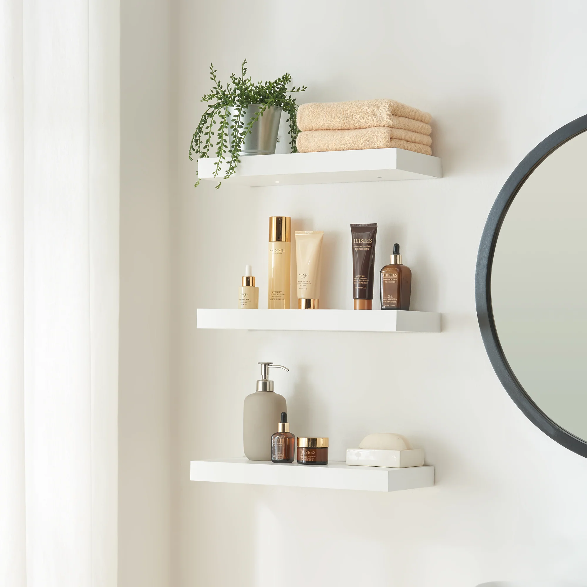 Wandplank Stranda set van 2 of 3 [en.casa] - Image 7