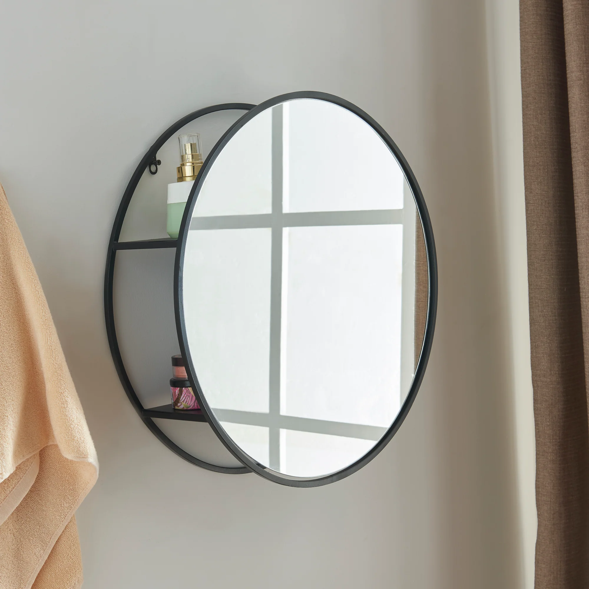[en.casa] Spiegel Sunne hangend zwart - 2 varianten - Image 3