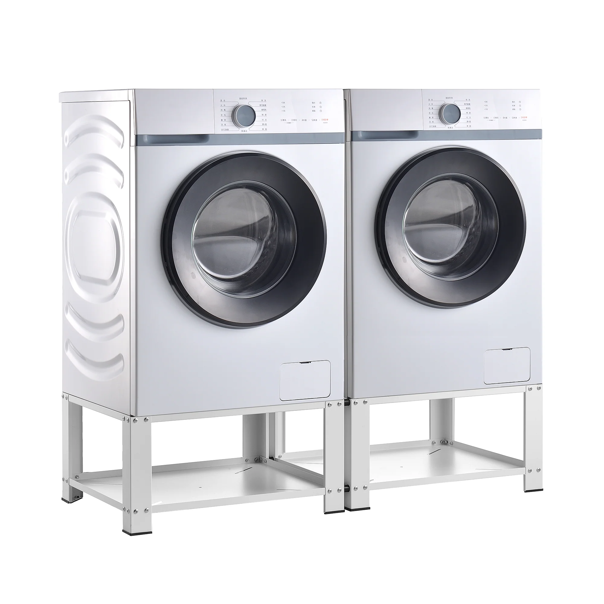 [en.casa] Wasmachine sokkel dubbel Cremlingen verhoger met planken